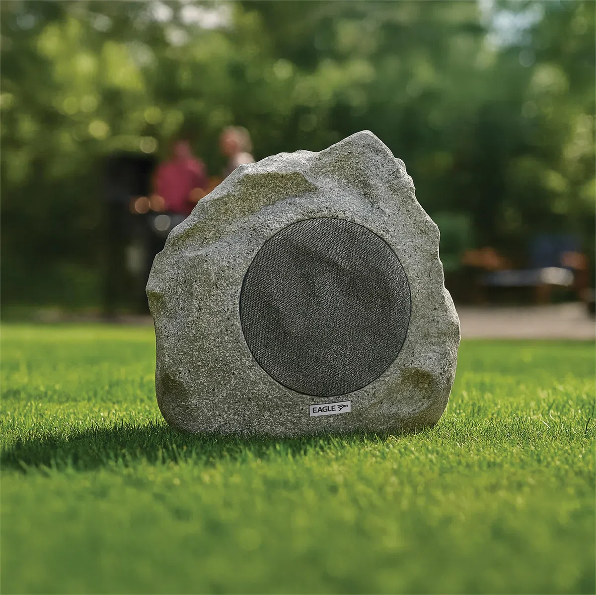 Eagle Altoparlante da giardino resistente alle intemperie, linea 100 V per esterni, con configurazione full-range o coassiale, opzioni di alimentazione 30 W, design Natural Rock