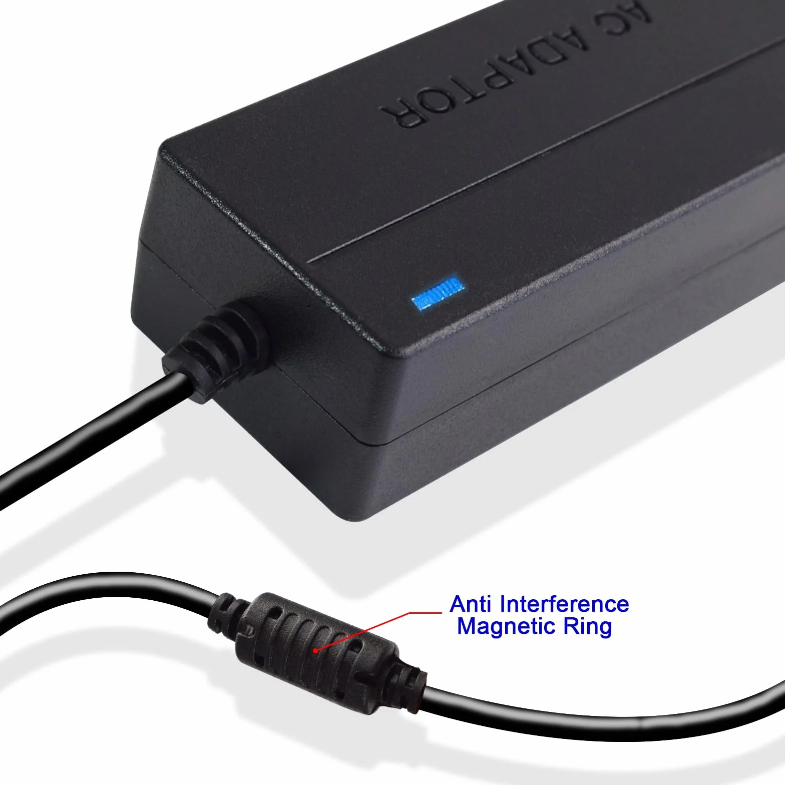 Alimentatore 5V 10A 50W, Adattatore di Alimentazione AC 100-240V a DC 5V, Trasformatore Stabilizzato con Spina UE, Interfaccia 5.5x2.5mm per Telecamere CCTV, Strisce LED, Dispositivi Elettronici