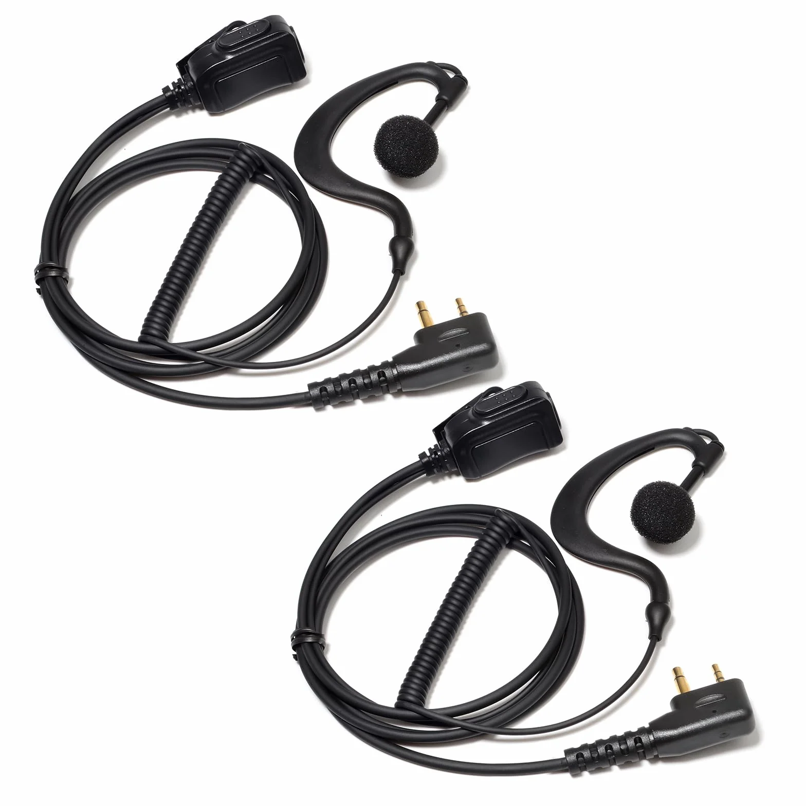Auricolari radio G7 G7 XTR G9 Pro Plus G5 G6 G8 XT30 XT50 XT60 XT70 ALAN42 ALAN52 M24 M48 PMR446 2 Pin Walkie Talkie CB Accessori con microfono PTT (2 pezzi)