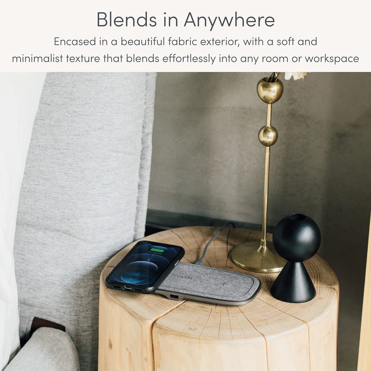 Moshi Sette Q Cuffie, Telefono cellulare, Smartphone, Orologio intelligente, Indossabili Grigio AC Carica wireless Interno (Moshi Sette Q - dual wireless charging)