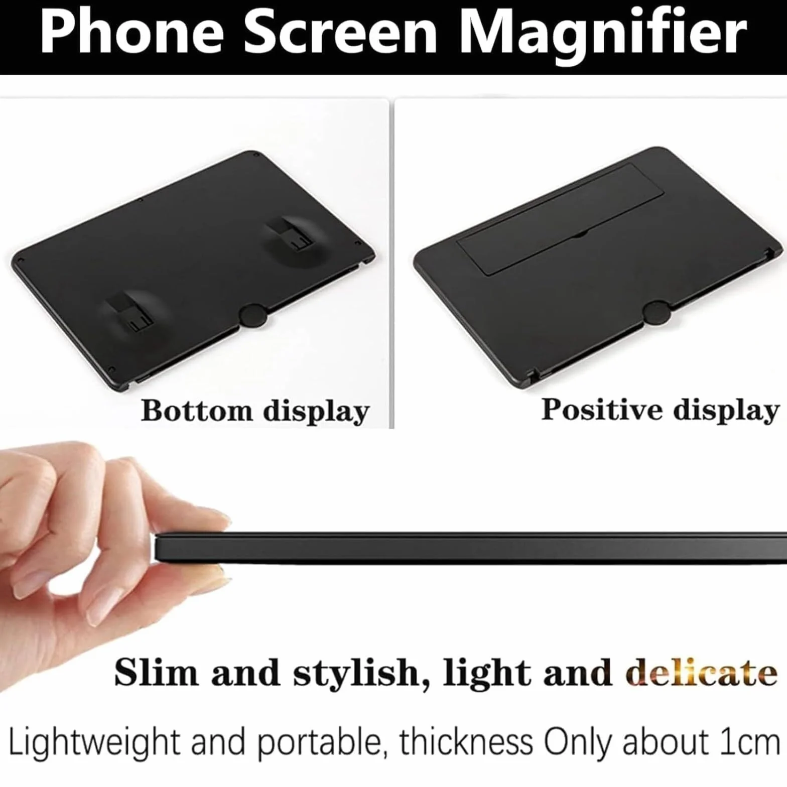 Amplificatore schermo telefono 14 Zoll, 3D HD Lente di ingrandimento per la visione di video, pieghevole Lente di ingrandimento per alle smartphone