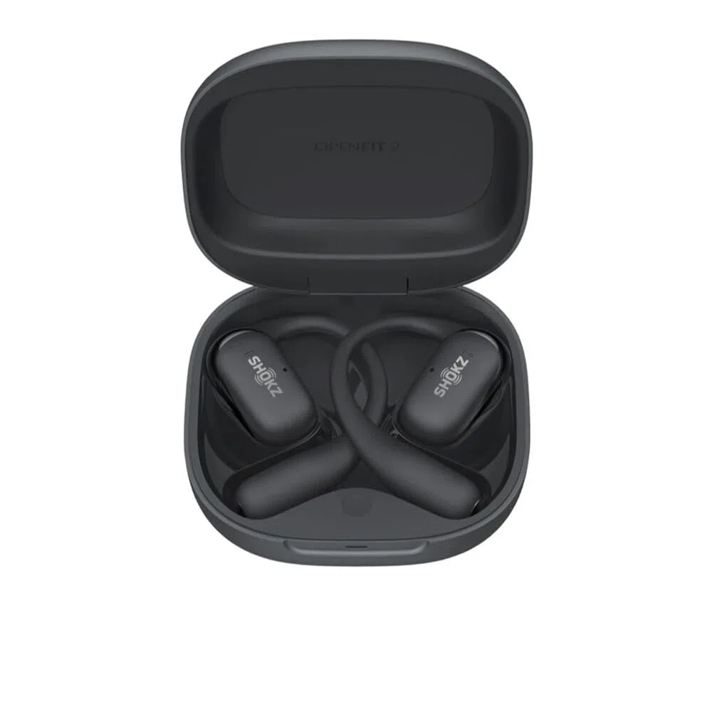 Ecouteurs sans fil Shokz OpenFit 2 à conduction aérienne Noir