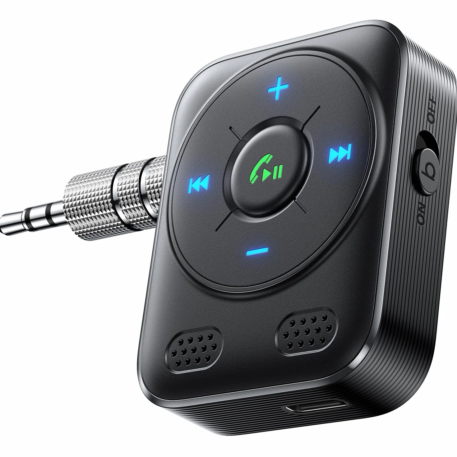 2025 JOYROOM Bluetooth 5.4 Auto, Ricevitore Aux 【Basso E Hifi Stereo】 Vivavoce Bluetooth Per Auto con Indicatore LED, Aux con 16 Ore di Riproduzione