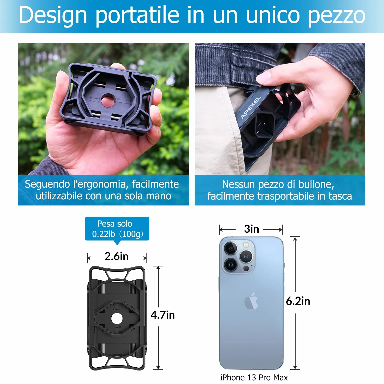 APEXEL Adattatore Universale per Smartphone con Telescopio con Bluetooth, Compatibile con Binocoli, Monoculare e Microscopi, Adattatore per Montaggio su Telescopio, Adatto a Tutti Gli Smartphone