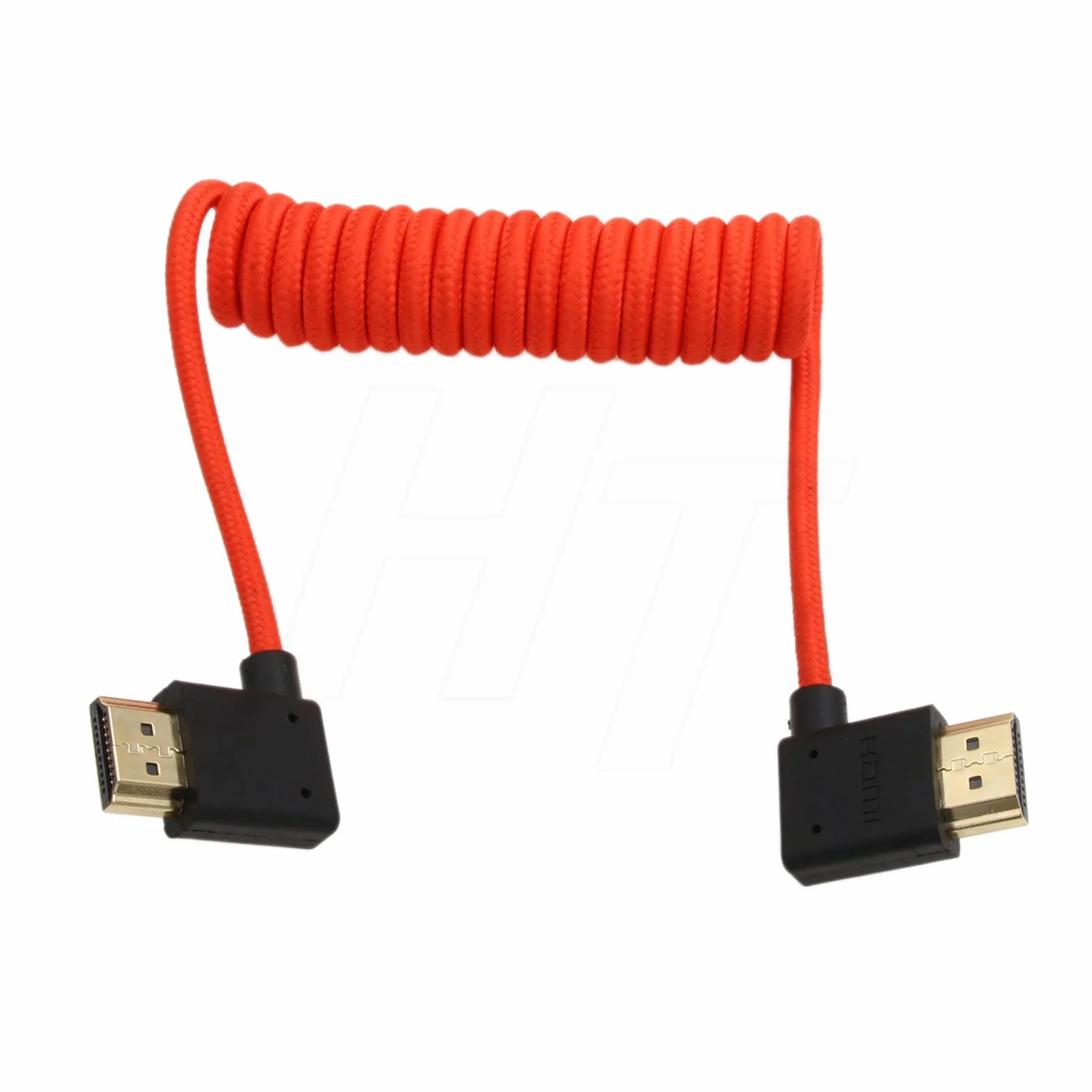 HangTon Cavo HDMI 2.1 HDMI 4K 120fps 8K 60fps per ATOMOS Ninja V Sony A7siii Canon C300 C500 Ronin RS2 Monitor Camera ad angolo retto sinistro Tipo A intrecciato a spirale