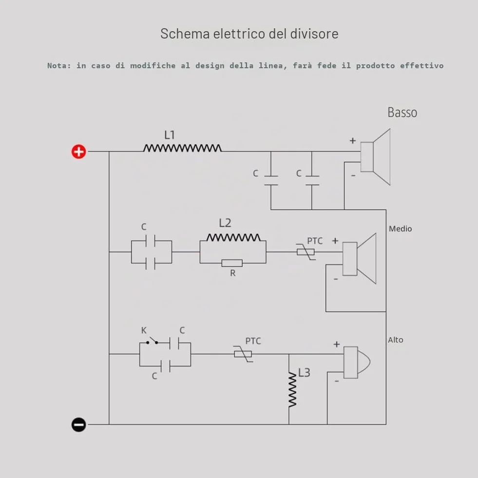 2 pezzi a 3 vie, 250 W, 850/5200 Hz, divisore di frequenza fai da te, circuito di filtraggio, bassi medi, HiFi, stereo audio, crossover durevole, 500701832