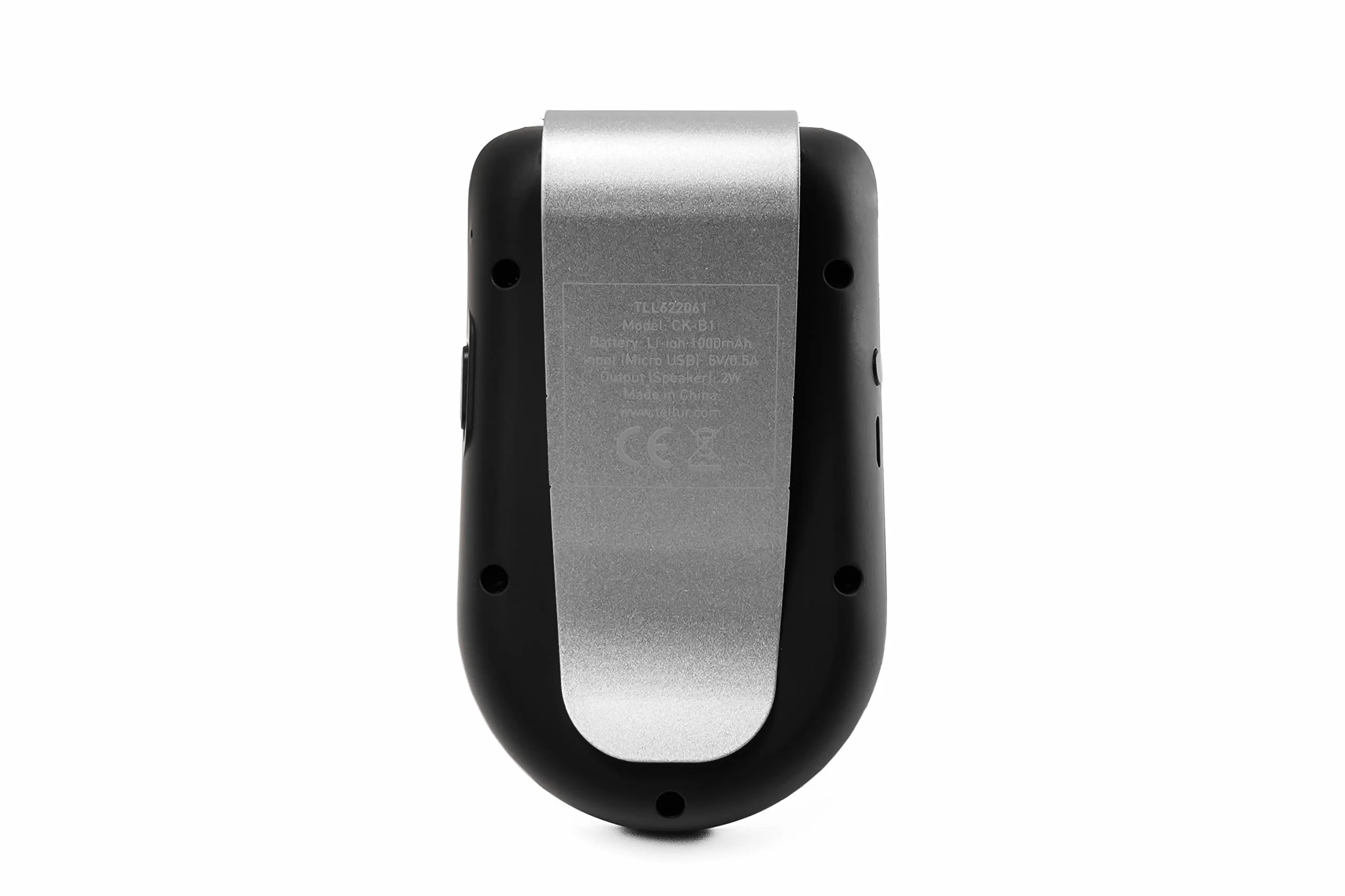 TELLUR CK-B1 Vivavoce Bluetooth per Auto, Sensore di Movimento per Accensione/Spegnimento Automatico, Microfono con Cancellazione dell'Eco e Cancellazione del Rumore, Siri e Google, Multipunto