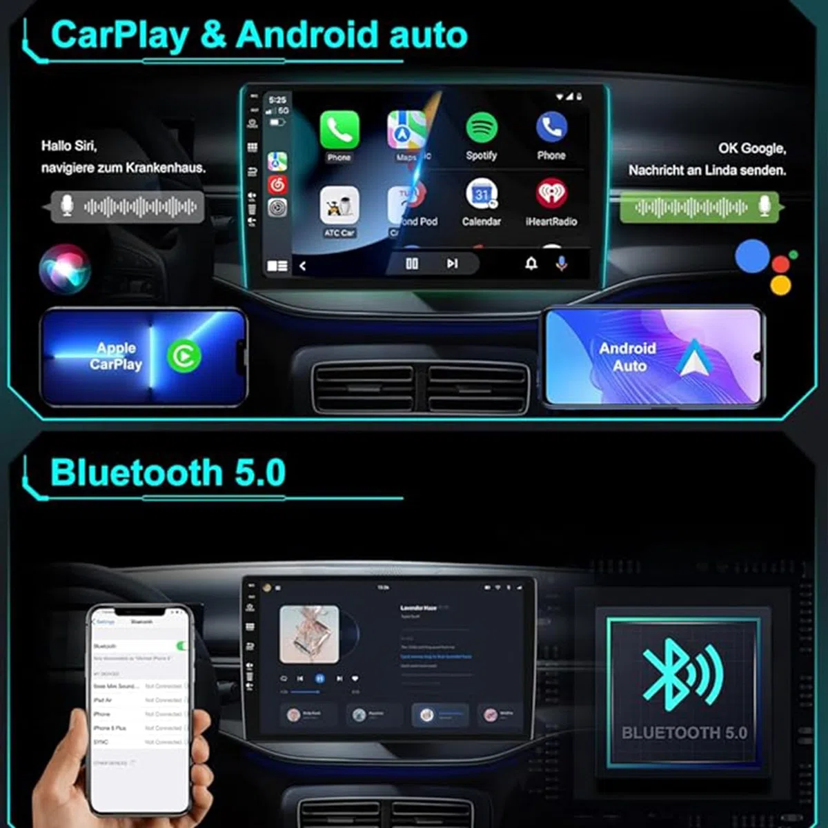 Autoradio Da 9 Pollici Per Peugeot 206 CC SW C2 2001-2008 Android 15