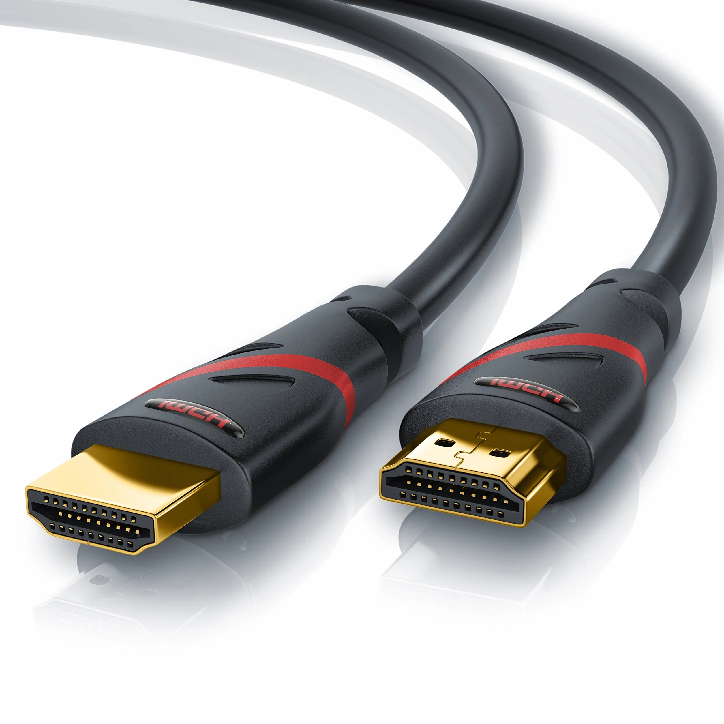 CSL - 10m Cavo HDMI 8k / 4k 2.1/2.0-8K @ 60Hz 4K @ 120Hz con DSC - 48 Gbit/s - 3D - Ultra High Speed con Ethernet - TV Blu-ray PS5 compatibile con Xbox Series X Switch - nero - 10 metri