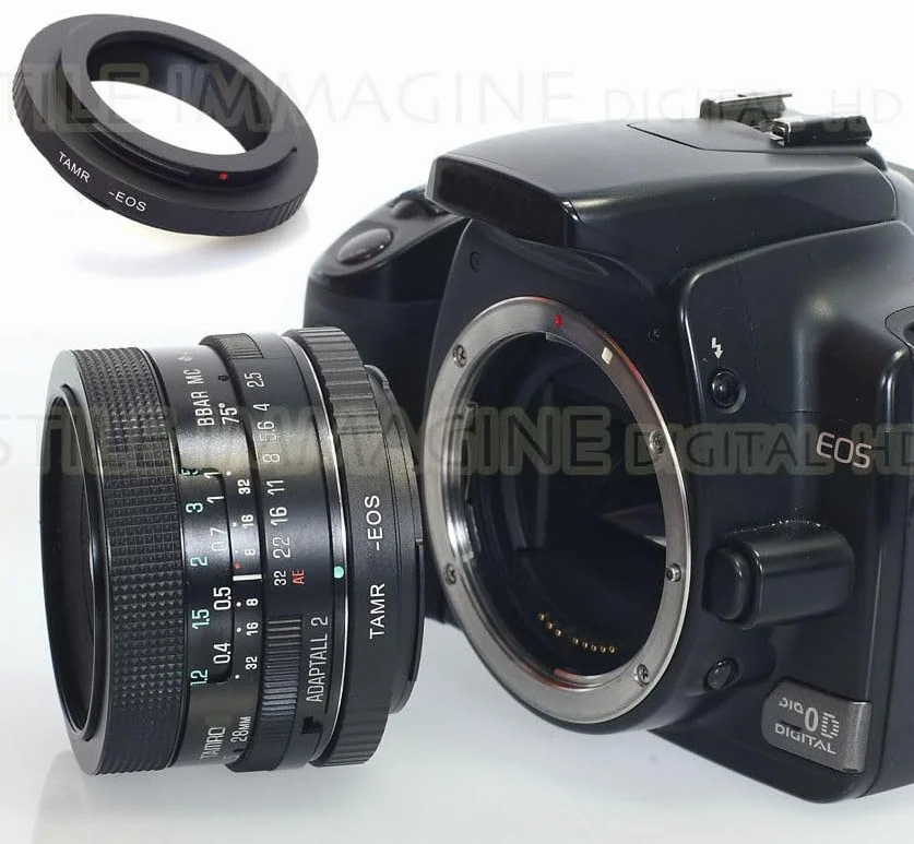 ANELLO ADATTATORE OBIETTIVI con attacco COMPATIBILE CON TAMRON ADAPTALL 2 SU FOTOCAMERA CON ATTACCO COMPATIBILE CON CANON EOS