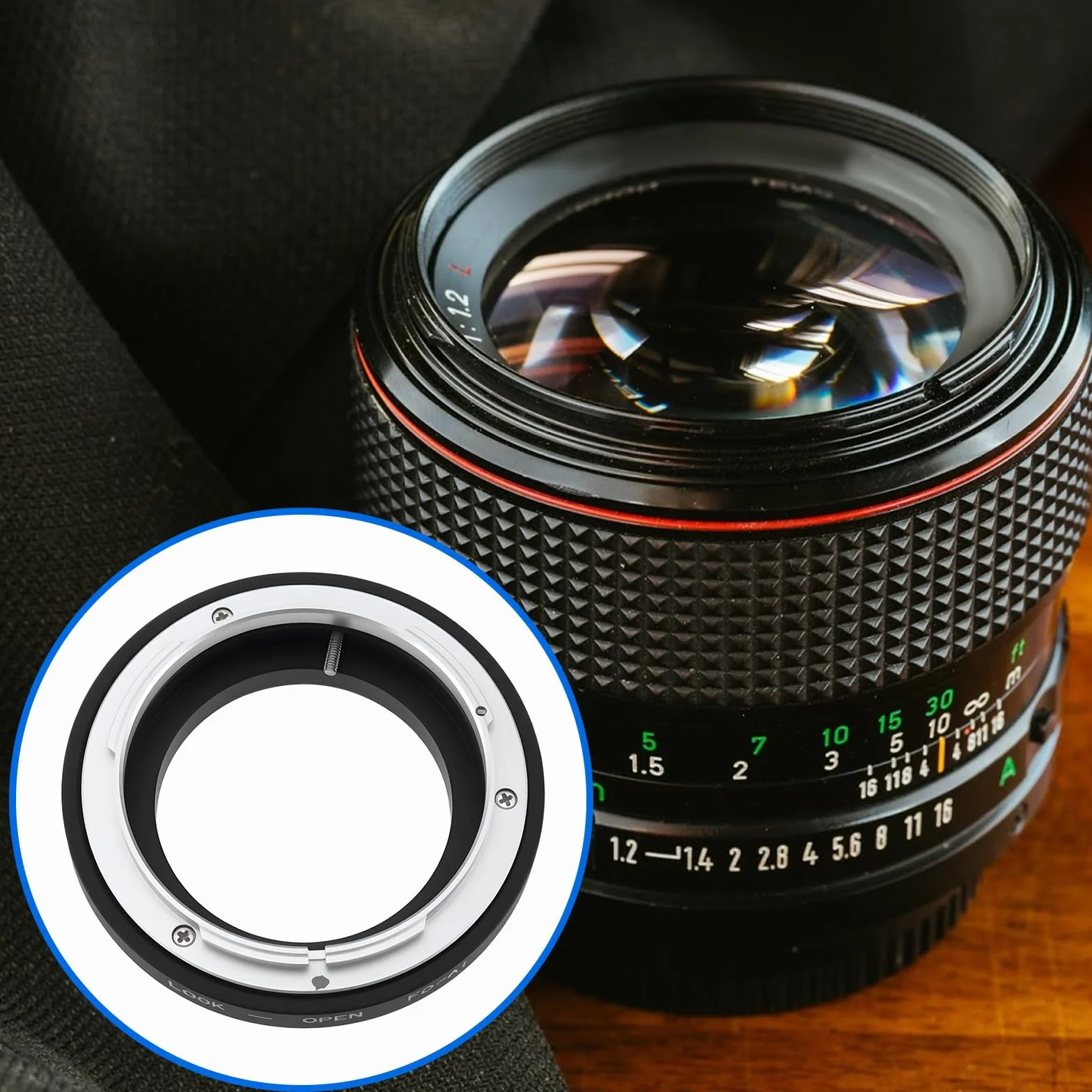 Anello adattatore per fotocamera FD-AI compatibile con obiettivo Canon FD compatibile con adattatore Nikon AI Mount