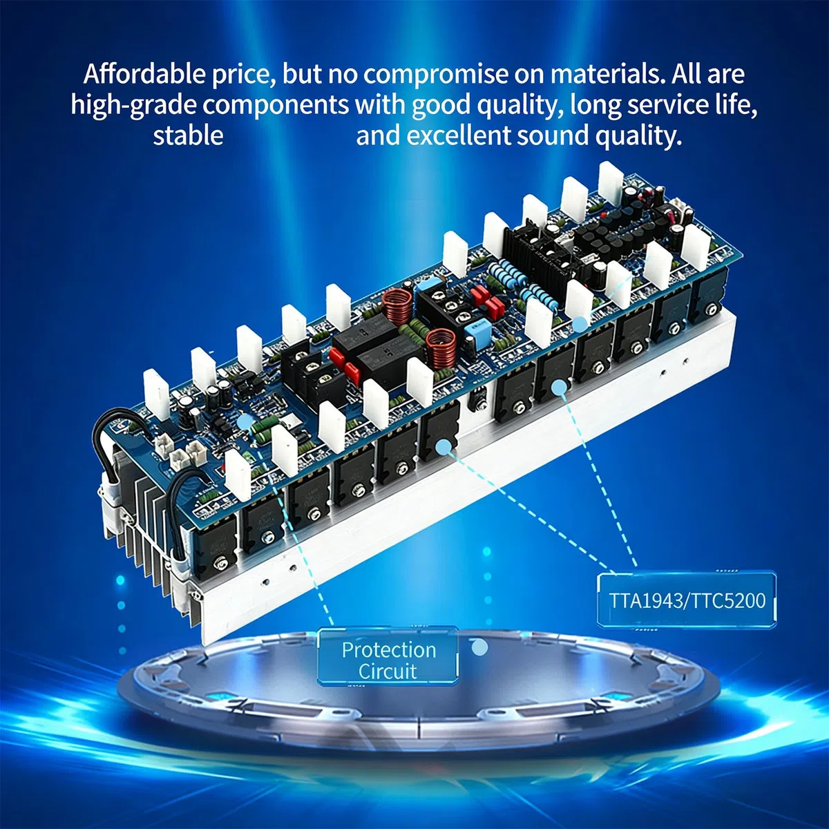 1000W+1000W Digital Sound Power Amplificatore Board Doppio Canale Stereo Potenza Subwoofer Board per Stage Home Theater Bass Amplifier