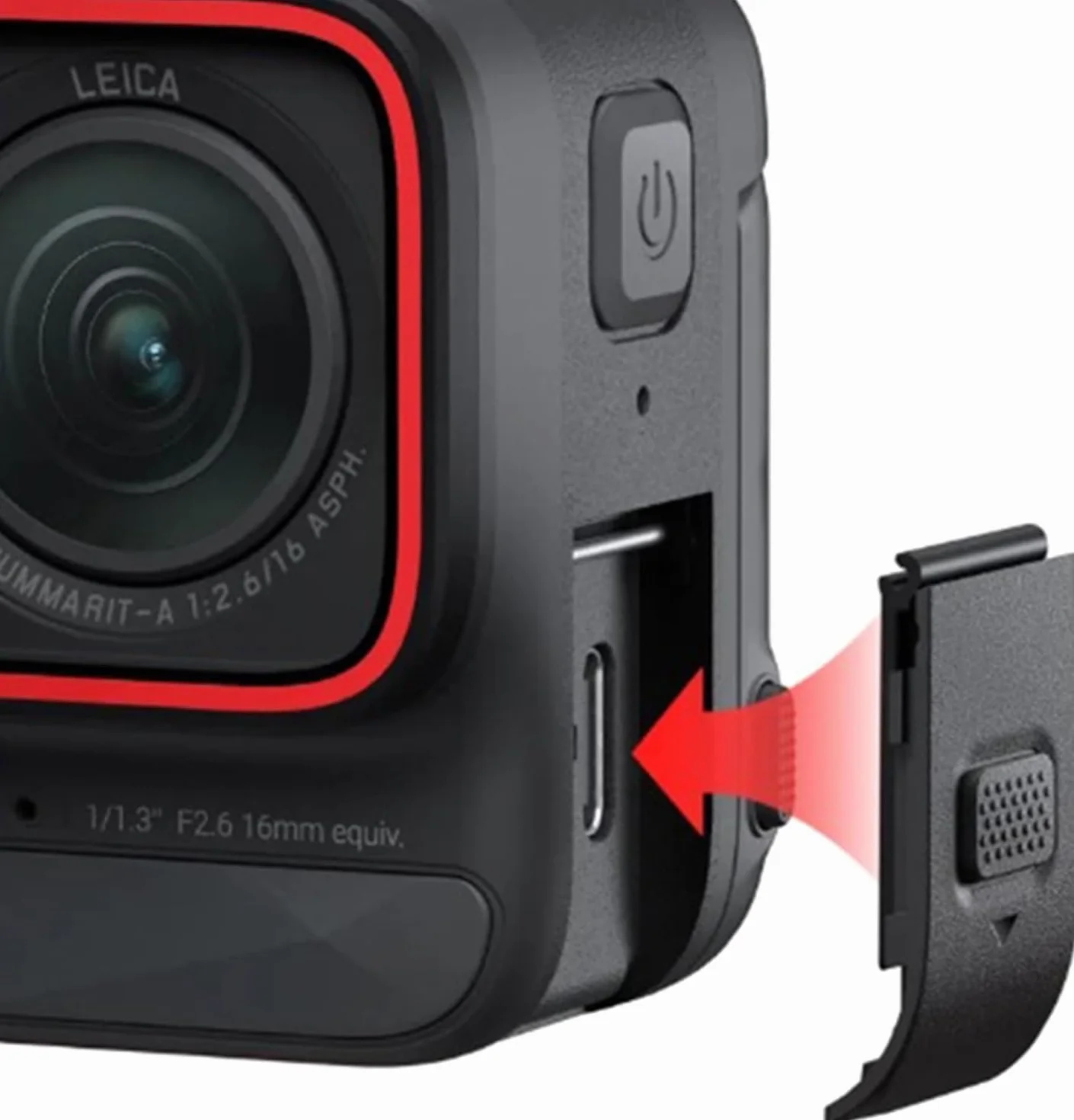 Porta di ricarica USB Slot laterale copertura protettiva per Insta360 Ace Pro, ricambio per batteria della fotocamera