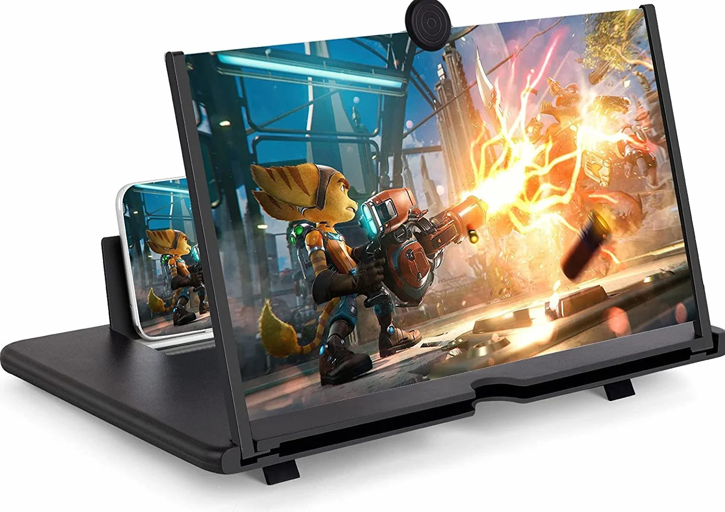 Amplificatore schermo telefono 14 Zoll, 3D HD Lente di ingrandimento per la visione di video, pieghevole Lente di ingrandimento per alle smartphone