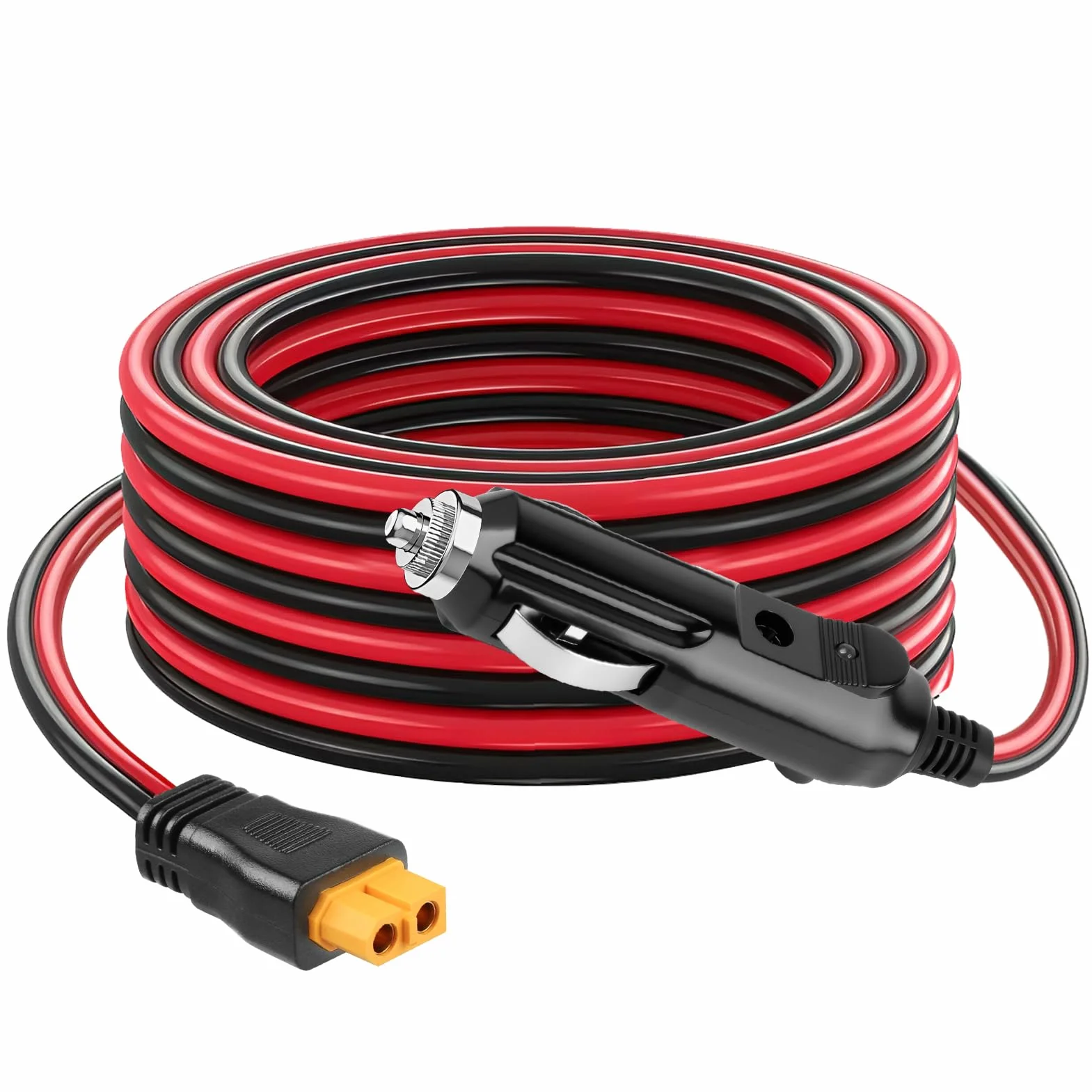 Cavo da accendisigari da 12 V/24 V a XT60, adattatore CC XT60 da 3 m, 16 AWG, caricabatteria da auto per BLUETTI Power Station EB55/AC2A/AC70, Anker 757/767, SOLIX C200 C300, generatore solare ECOFLOW