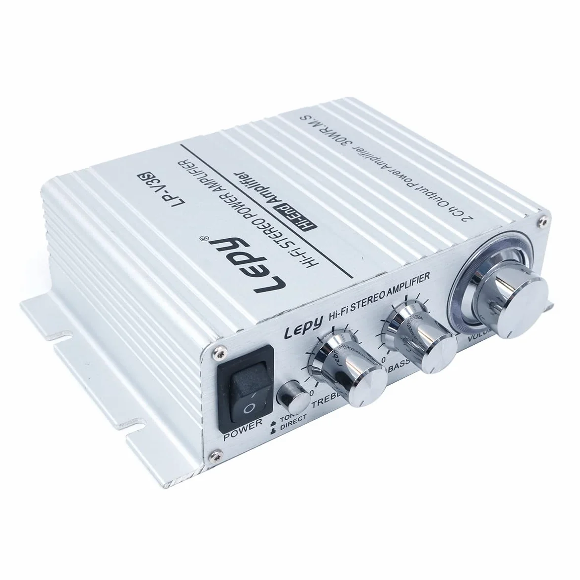 DollaTek LP-V3S 25Wx2 Amplificatore + Protezione Ritardata HiFi con Alimentazione 5A Compatibile con Computer, Cellulari o Lettori MP3 DAC ecc - Argento