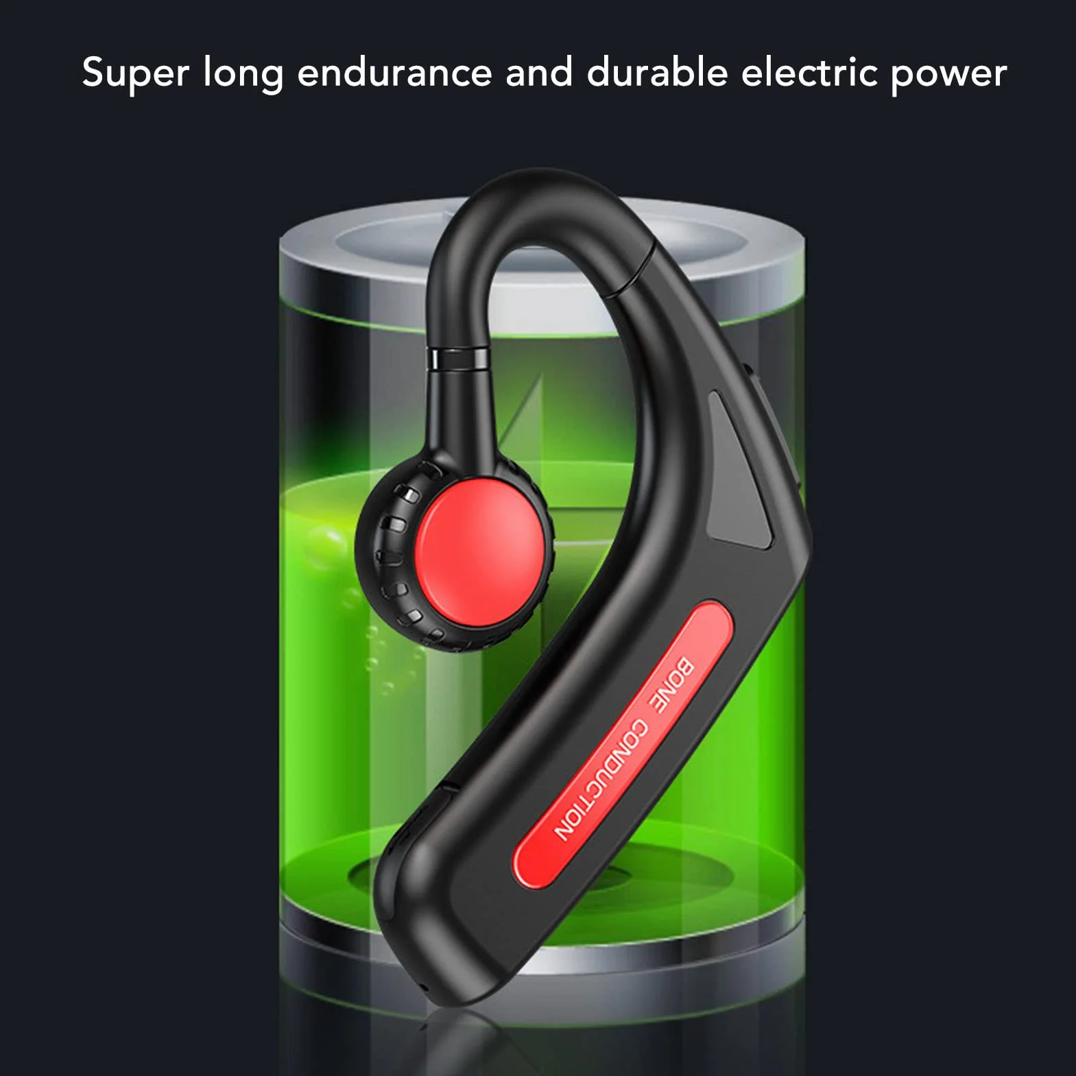 Auricolari Bluetooth 5.0, Cuffie Stereo Wireless, Auricolare Multifunzionale per Non Udenti con Microfono Vivavoce
