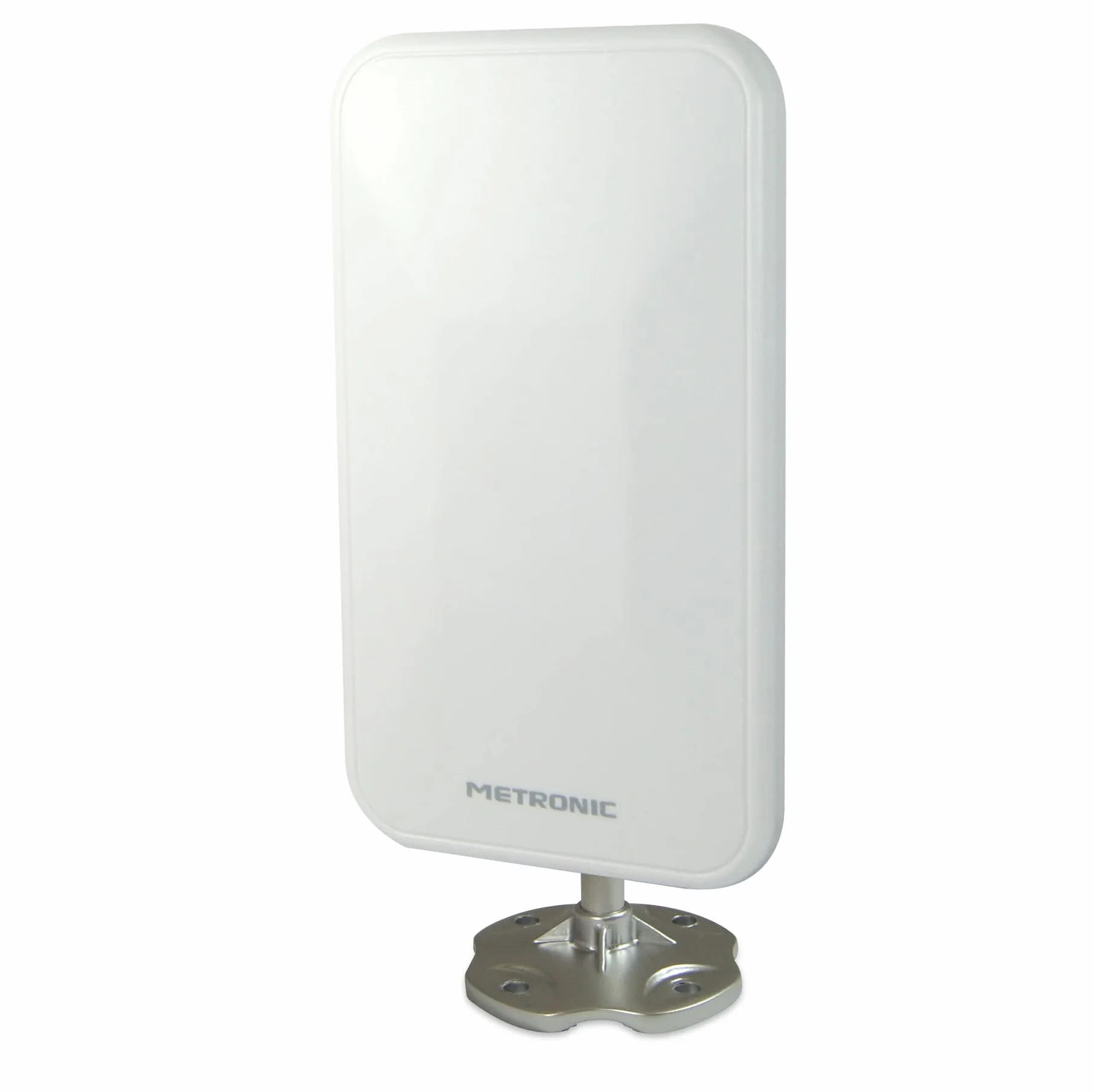 Metronic 415981 Antenna Esterna XP 94 4K Dab+ UHD Compatta DVBT/DVT2 Protezione 5G Bianco