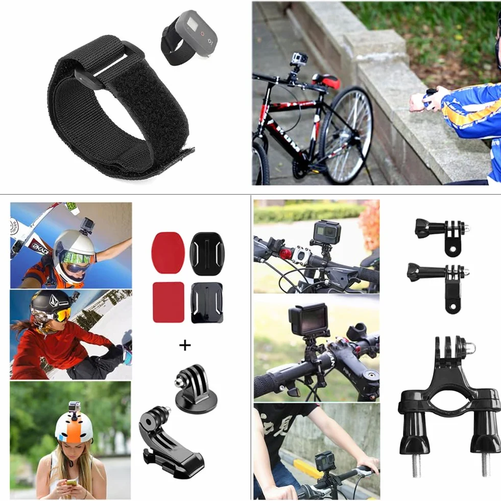 25-in-1 Accessori per Gopro,Kit di Accessori per Action Camera per GoPro Hero 13 12 11 10 9 8 Max 7 6 5 4 3 SJ4000 e Altre Fotocamere per Lo Sport
