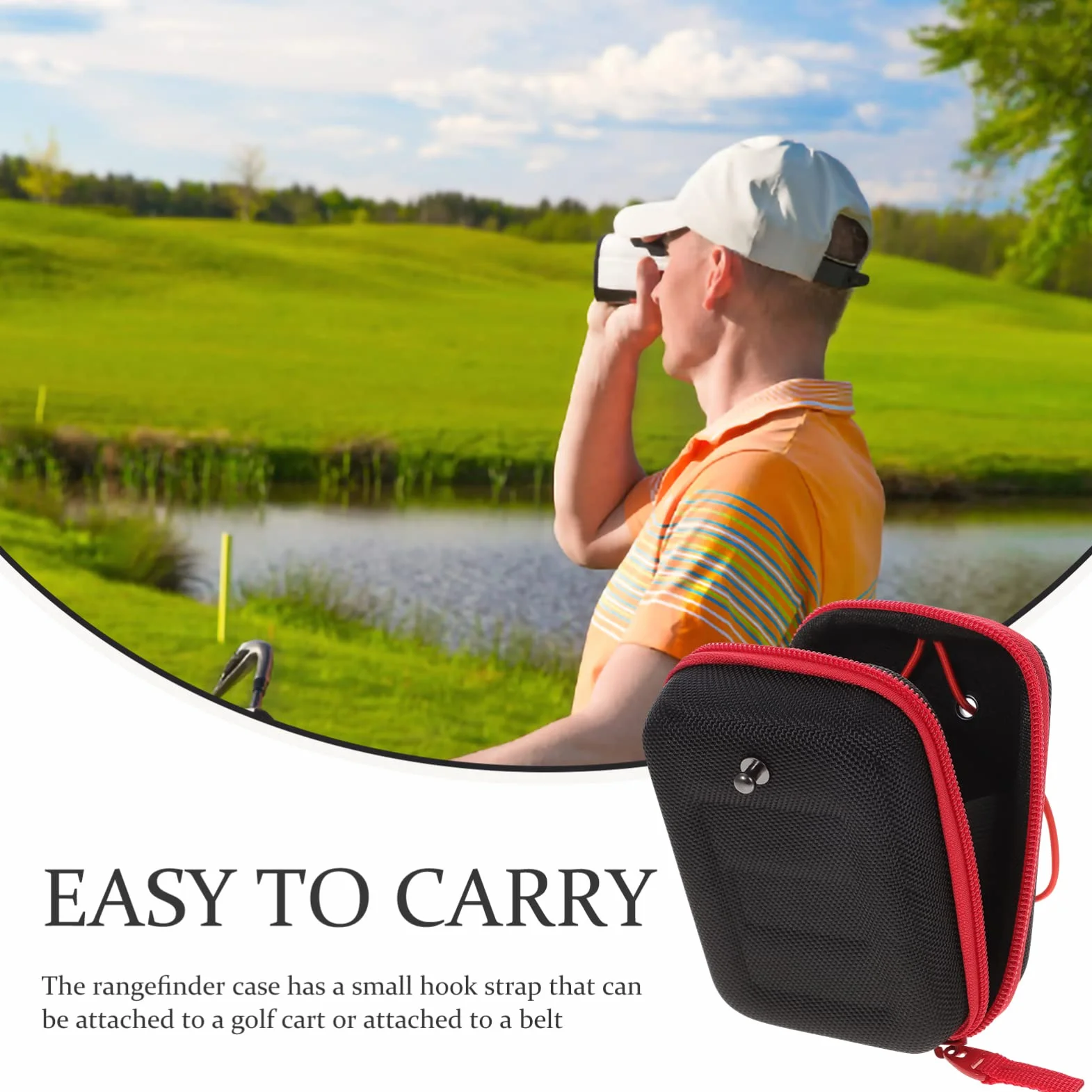 BESPORTBLE Custodia Rigida Per Telemetro Golf Borsa Di Stoccaggio Eva Leggera E Impermeabile Con Cinturino Ideale Per Uso Quotidiano E Attività Sportive