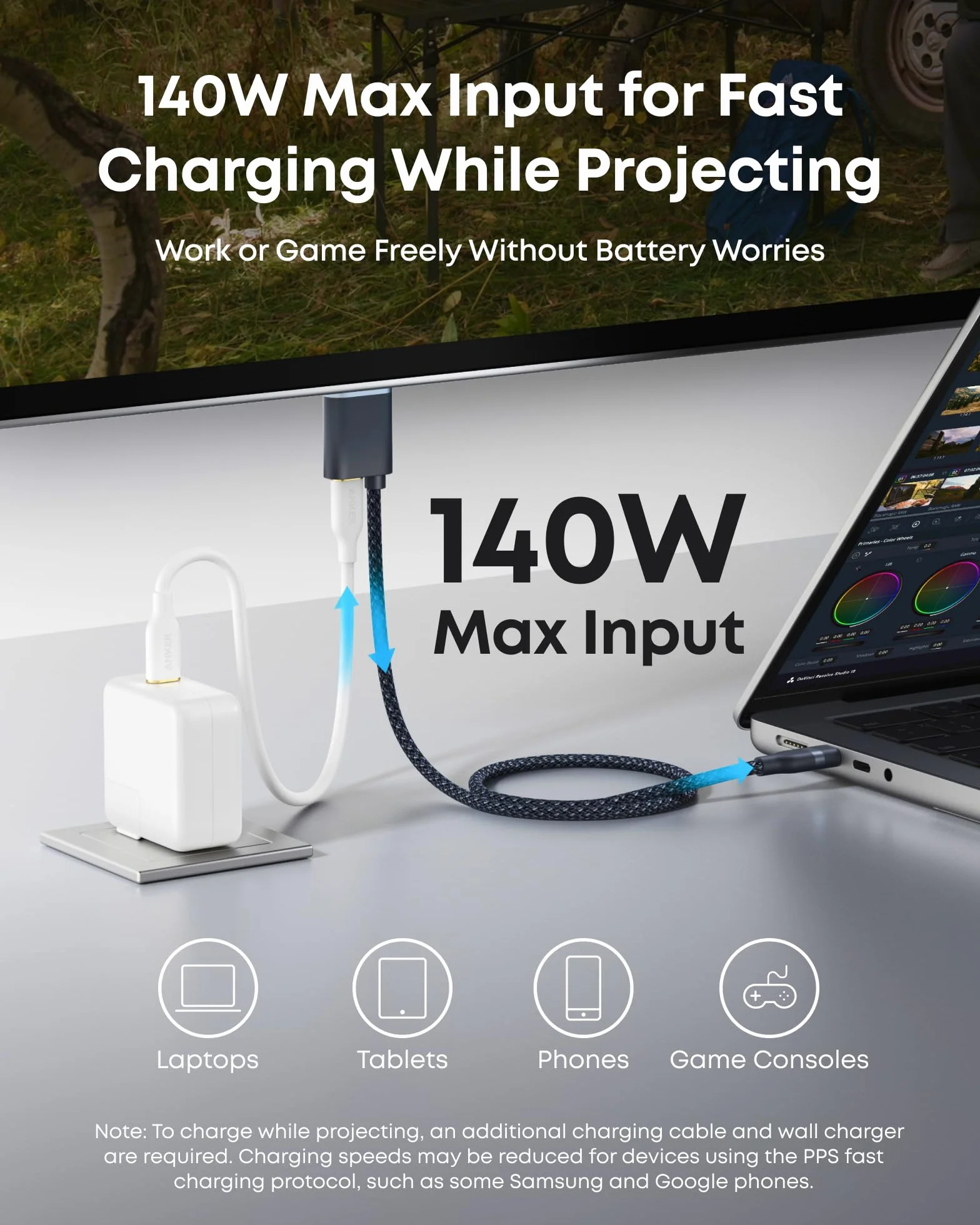 Anker Cavo da USB C a HDMI, 180 cm, Cavo Adattatore 4K 60Hz per MacBook Pro/Air, iPad Pro/Air, Galaxy S24/S23, Dell XPS 13/15 ecc. per Interni