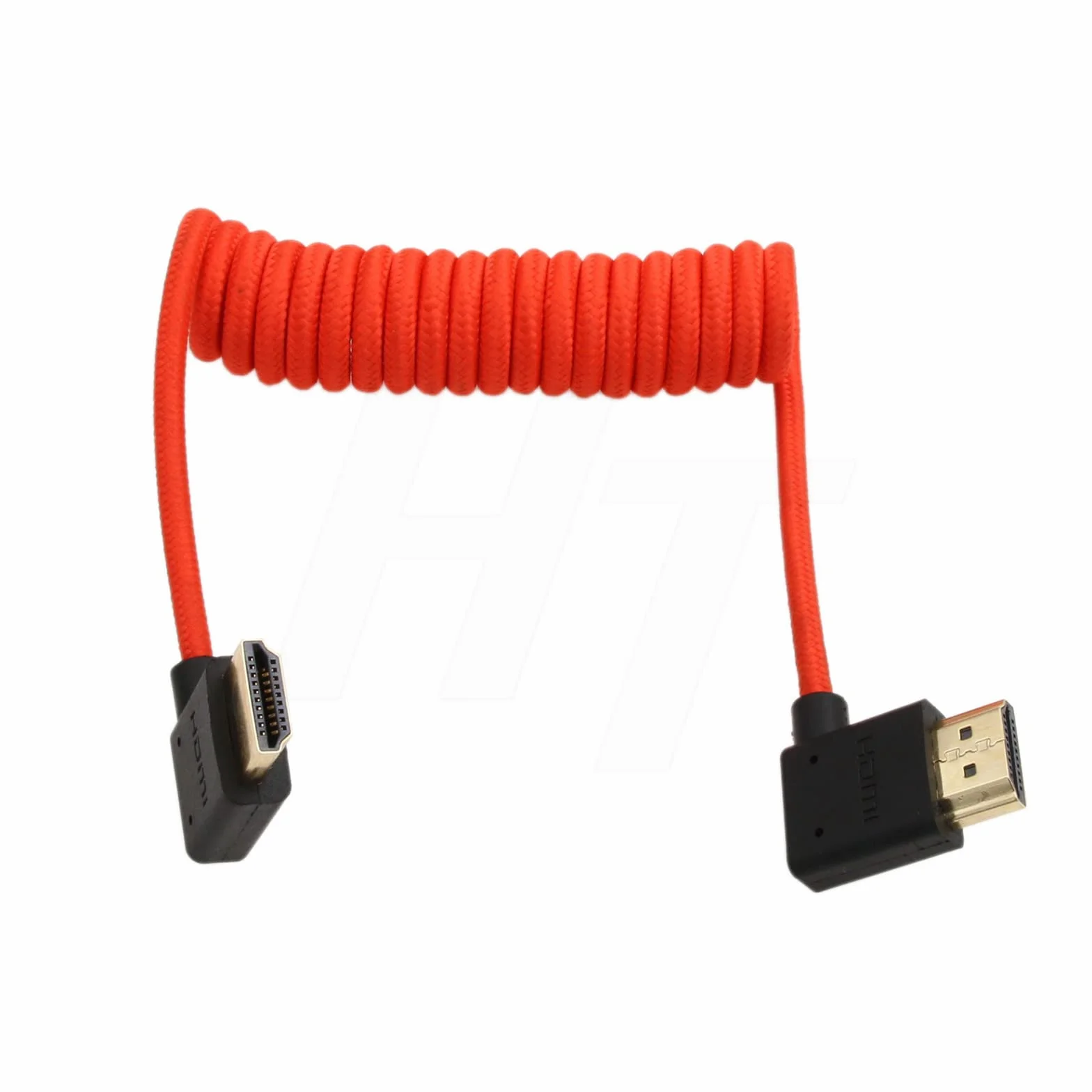 HangTon Cavo HDMI 2.1 HDMI 4K 120fps 8K 60fps per ATOMOS Ninja V Sony A7siii Canon C300 C500 Ronin RS2 Monitor Camera ad angolo retto sinistro Tipo A intrecciato a spirale