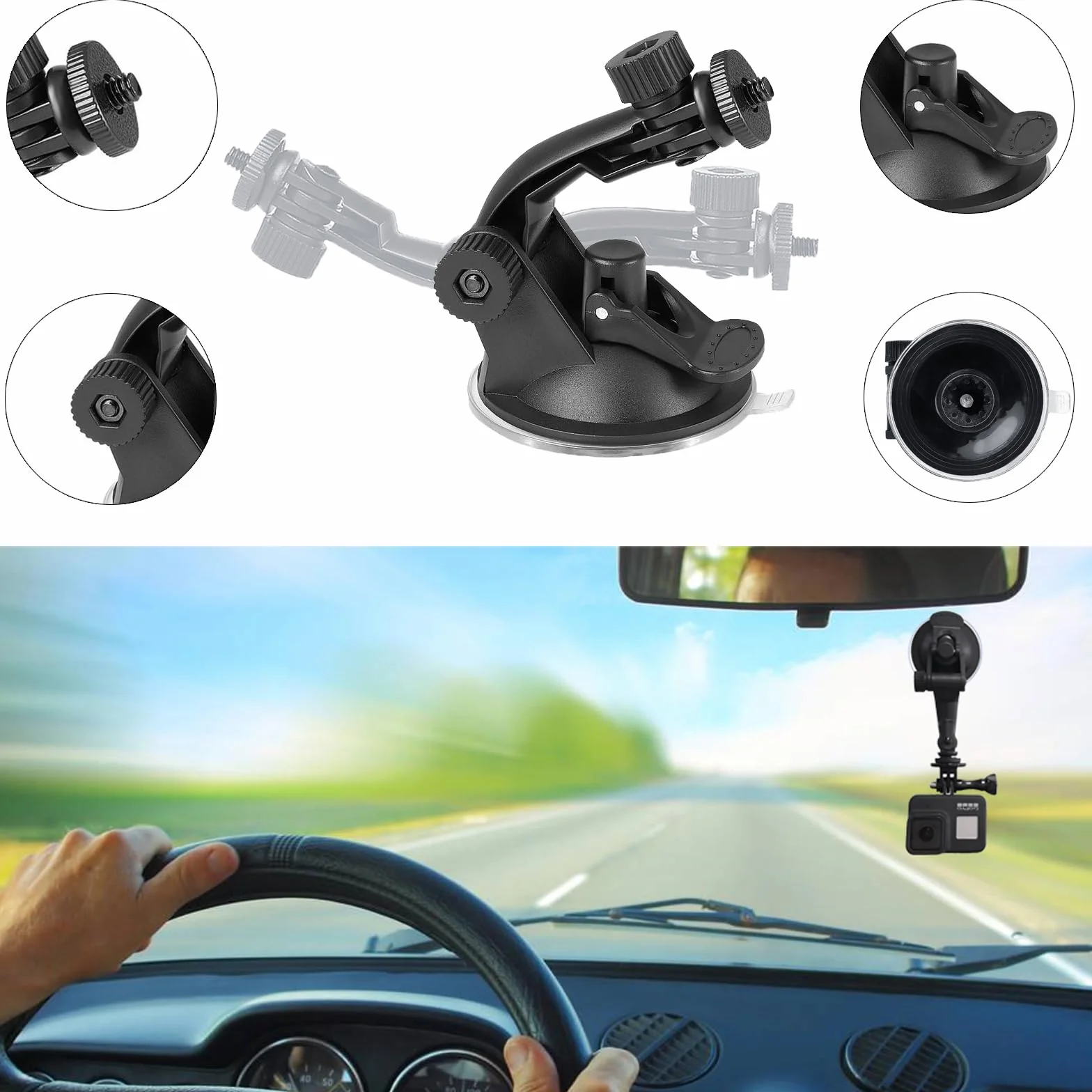 25-in-1 Accessori per Gopro,Kit di Accessori per Action Camera per GoPro Hero 13 12 11 10 9 8 Max 7 6 5 4 3 SJ4000 e Altre Fotocamere per Lo Sport