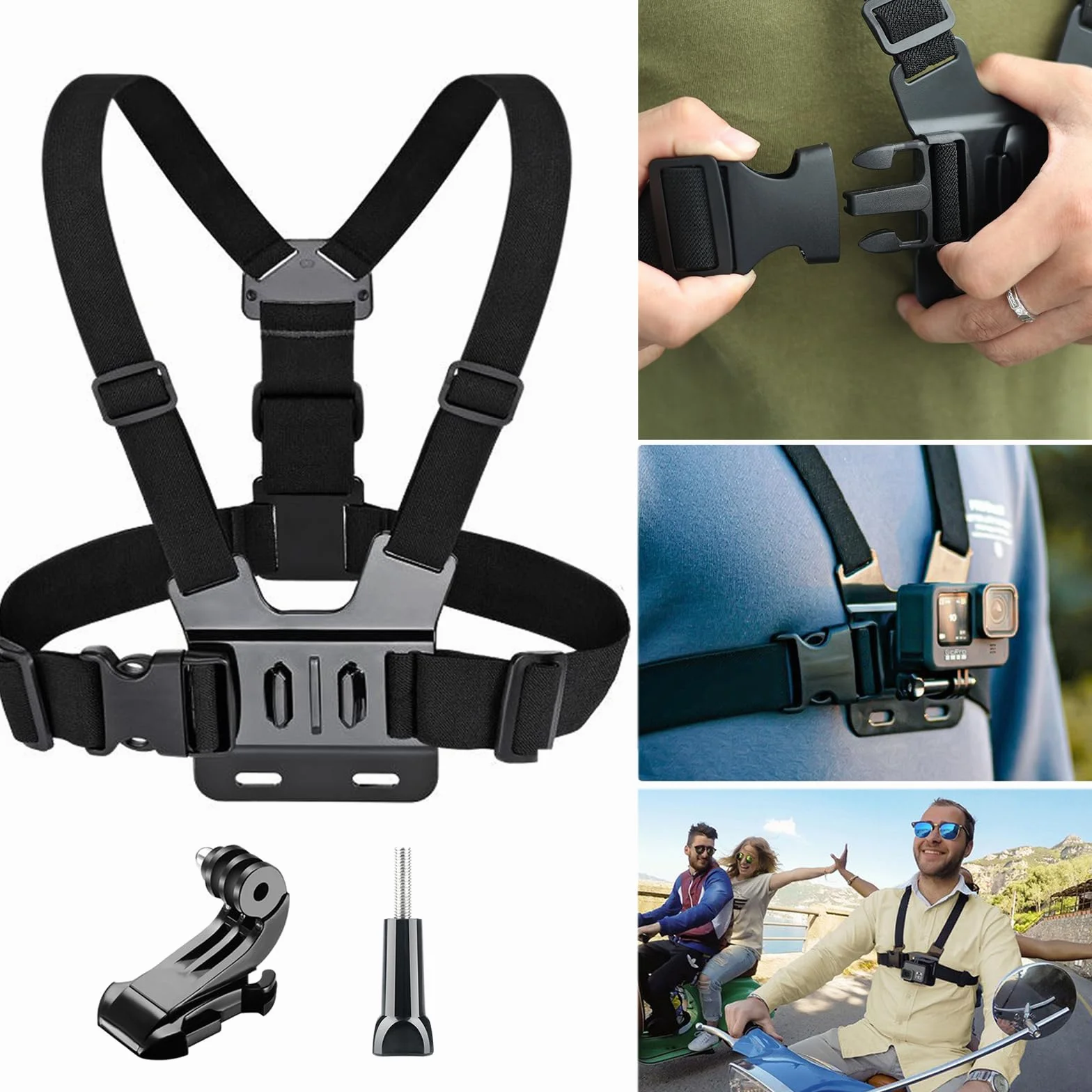 25-in-1 Accessori per Gopro,Kit di Accessori per Action Camera per GoPro Hero 13 12 11 10 9 8 Max 7 6 5 4 3 SJ4000 e Altre Fotocamere per Lo Sport