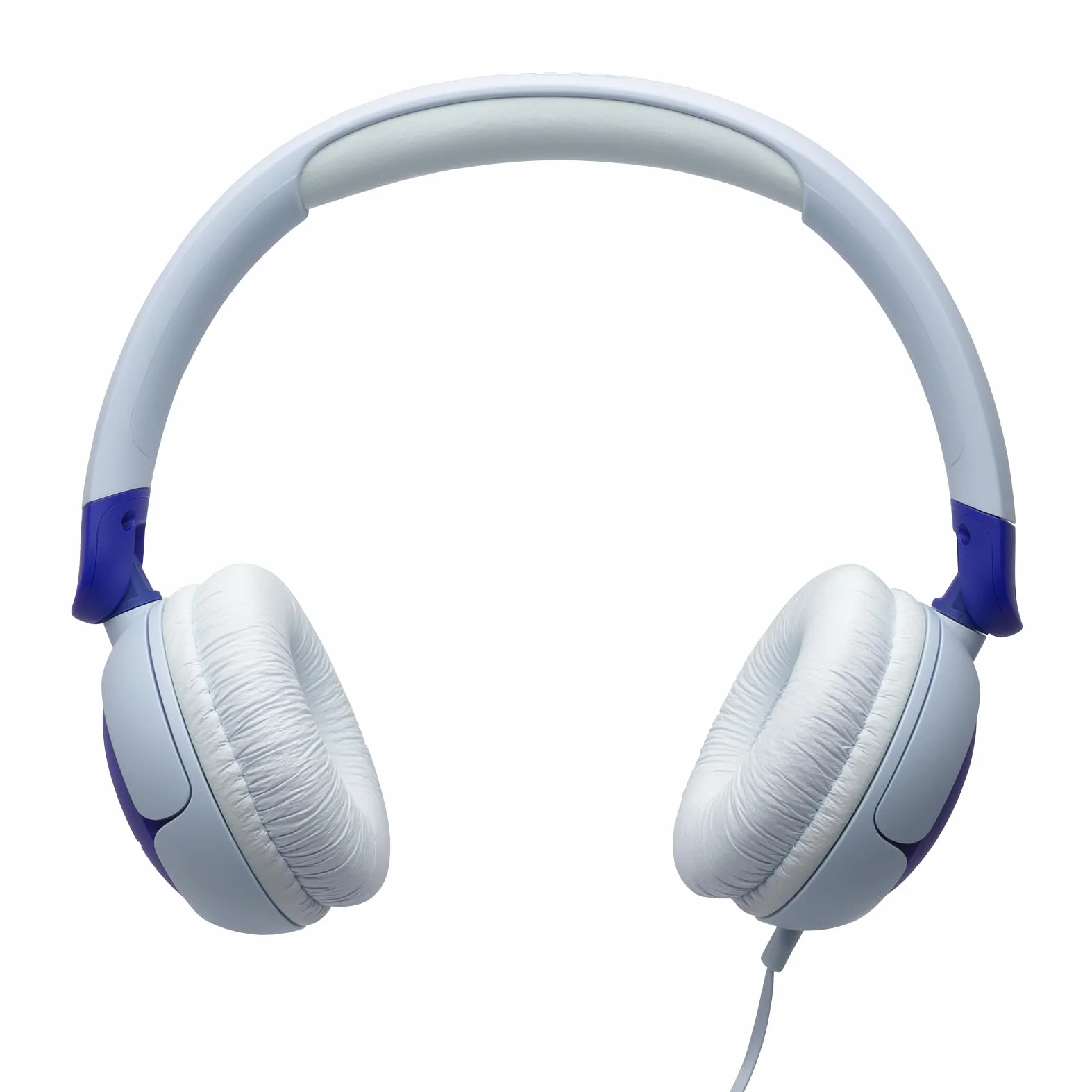 JBL Junior 320 Cuffie On-Ear con Filo per Bambini, Microfono Integrato, Safe Sound, Limitatore del Volume, Cuscinetti Morbidi e Spessi 12 mm, Set Adesivi, Design Portatile Pieghevole, Blu