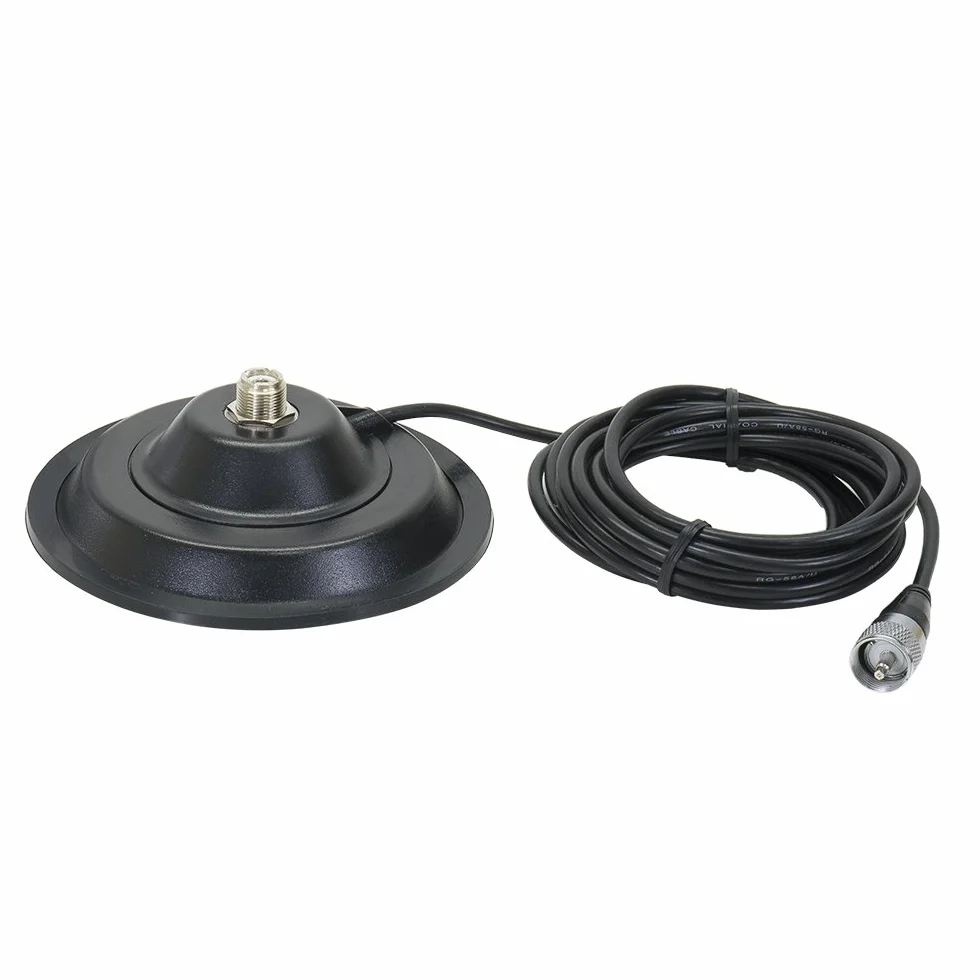 Supporto magnetico per antenna CB PNI 145/PL, 145 mm, cavo RG58 4 m e connettore PL259