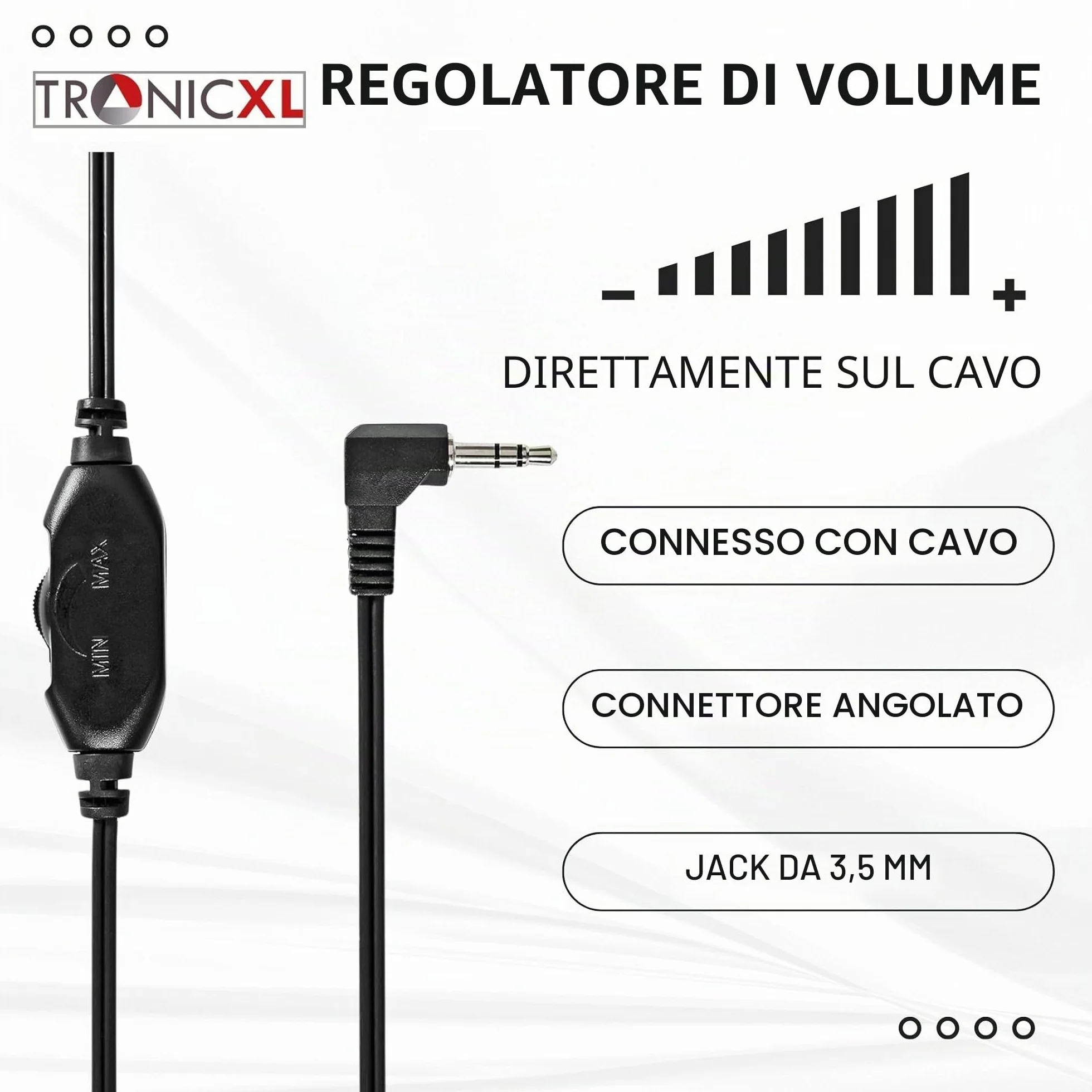 TronicXL - Cuffie per TV con cavo lungo 6 m, compatibili con televisori Samsung, LG, Sony, Toshiba, DYON, JVC, Philips, Apple, iPad, iMac, Computer, etc