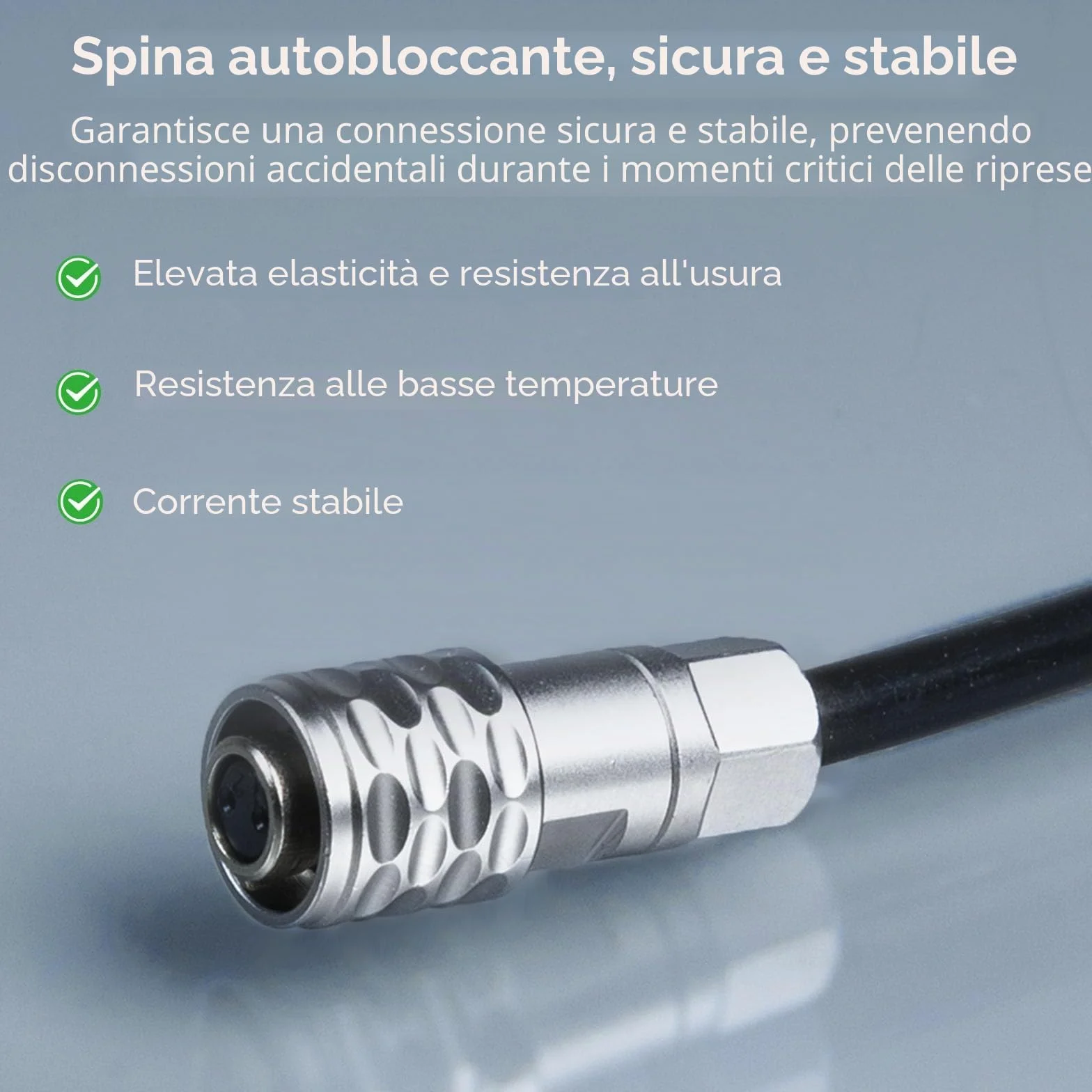 SMALLRIG D-TAP Cavo di Alimentazione a Spirale per Blackmagic Pocket Cinema Camera 4K / 6K per Batteria V Mount/Gold Mount, Weipu SF6 2 pin Femmina a P Tap, Lunghezza 15"-47" - 4761