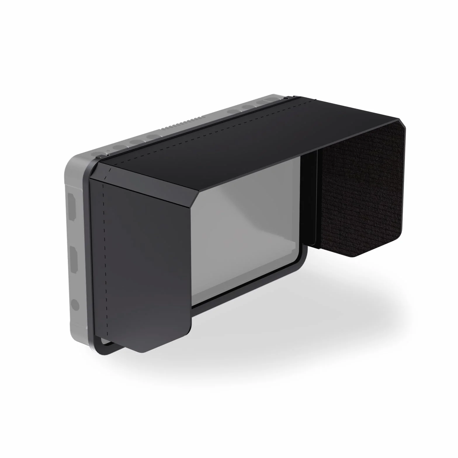 NEEWER Parasole per Monitor da Campo per Fotocamera F700 della NEEWER, Paraluce a Tre Lati e Telaio Sagomato, Facile Accesso ai Pulsanti, Gancio e Gancio Attaccato, MA007