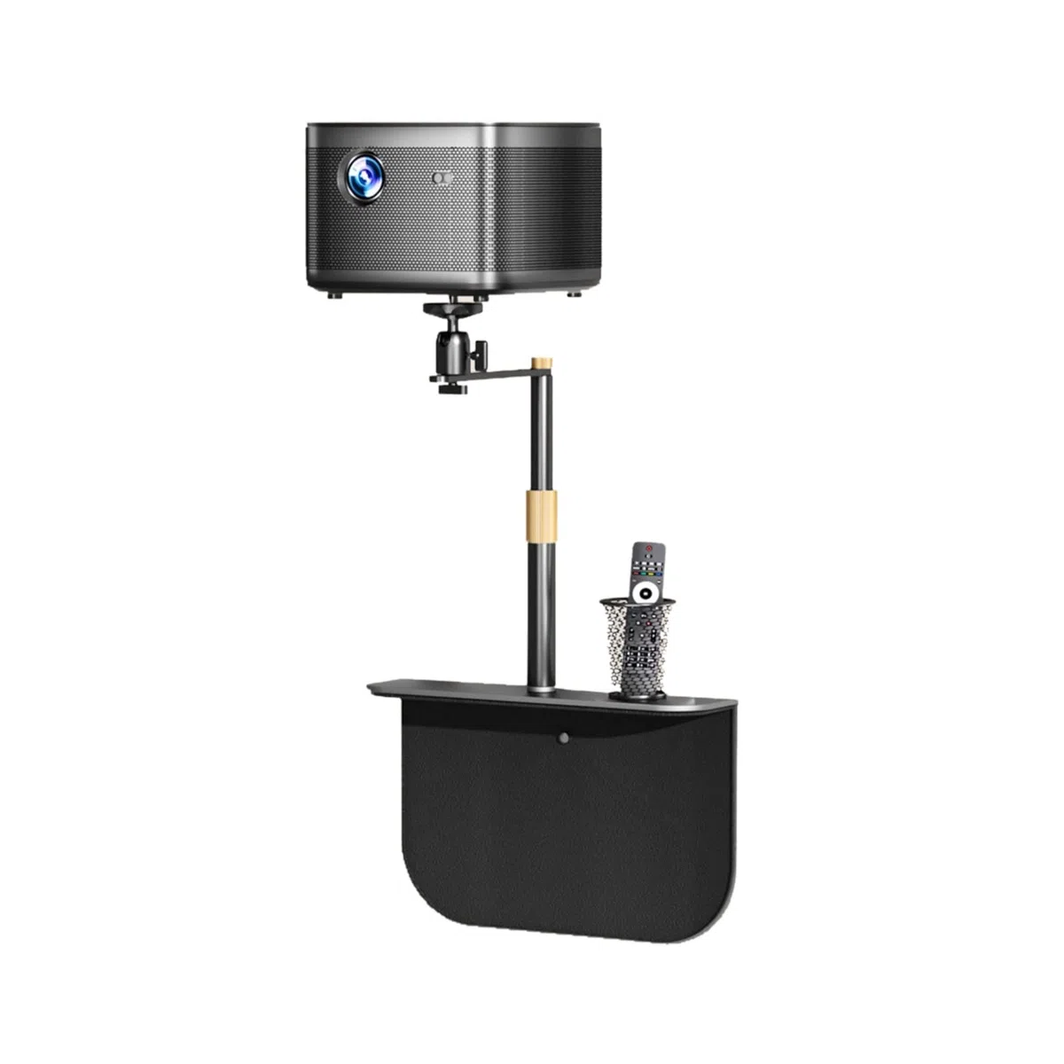 Stand del Proiettore, Supporto Regolabile Staffa for proiettore Comodino Appeso a parete Mensola Proiettore Desktop Staffa libera perforata Divano for uso domestico nascosto universale Supporto all'ap