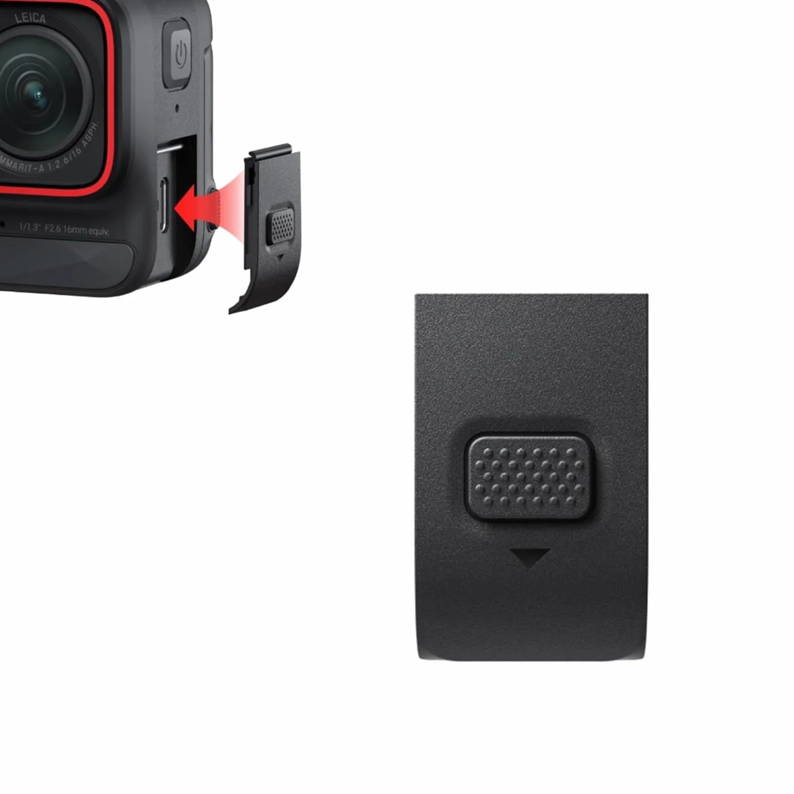 Porta di ricarica USB Slot laterale copertura protettiva per Insta360 Ace Pro, ricambio per batteria della fotocamera