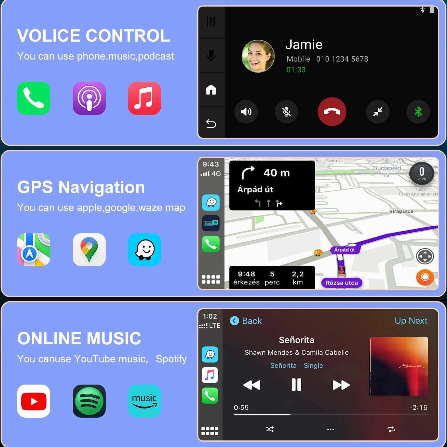 GuKKK Adattatore Carplay Wireless, Adattatore Wireless 2 in 1 per Android Auto e CarPlay, Converti Android Auto Cablato in Wireless, Adatto per Auto con AA e Carplay, 5GHz WiFi USB C/A, Plug & Play