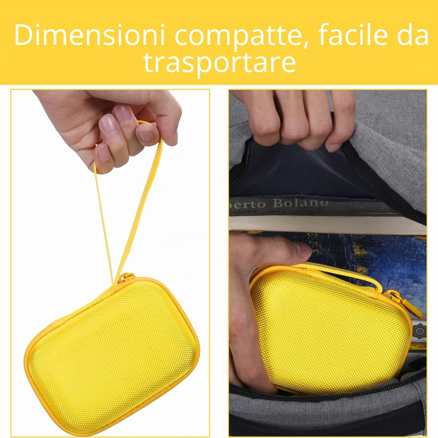 Aenllosi Custodia Rigida da Viaggio Compatibile con la Kodak PIXPRO WPZ2 Fotocamera Digitale, Custodia Protettiva per Kodak Fotocamera Compatta(Giallo, Solo Custodia)