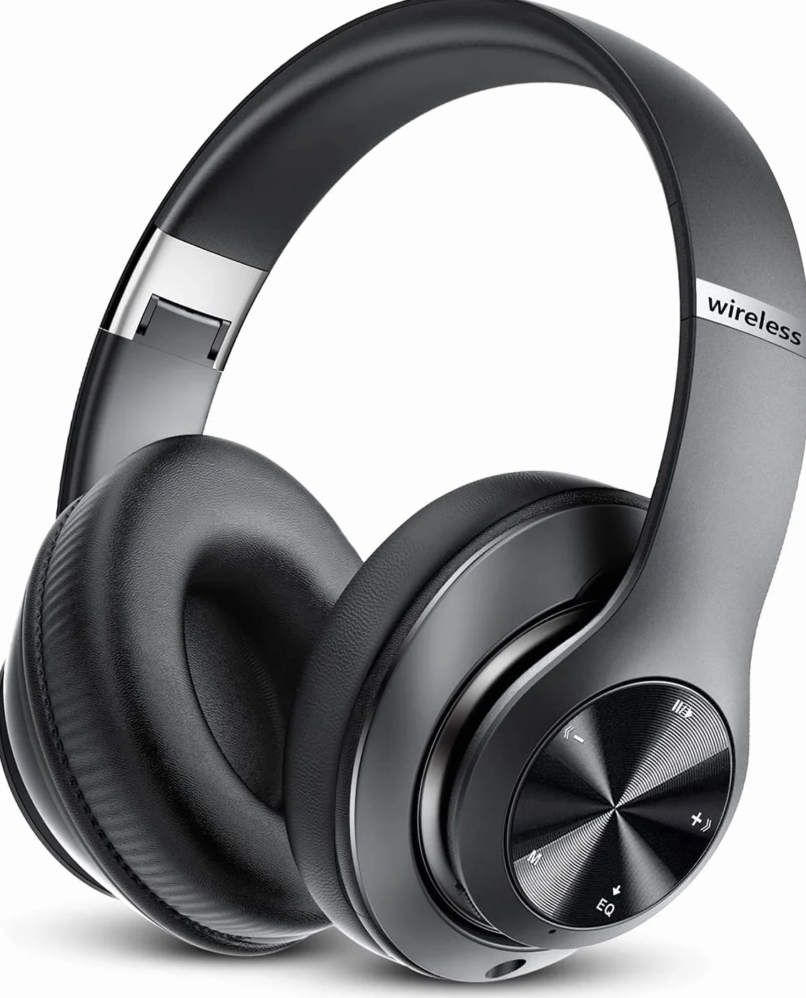 Cuffie Bluetooth Over Ear, 60 Ore Di Riproduzione, Cuffie Wireless 6 EQ Modalità Di Suono con Filo, Cuffie con Microfono Stereo HiFi, USB C, SD/TF, FM, Cuffie Bluetooth 5.0 per Sport Viaggio, Studio