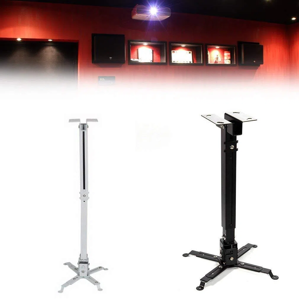 TOMYEUS Supporti del proiettore Staffa del proiettore Portatile Regolabile Proiettore a soffitto a soffitto a Parete di proiezione Mount Girest Holde Accessori per proiettori
