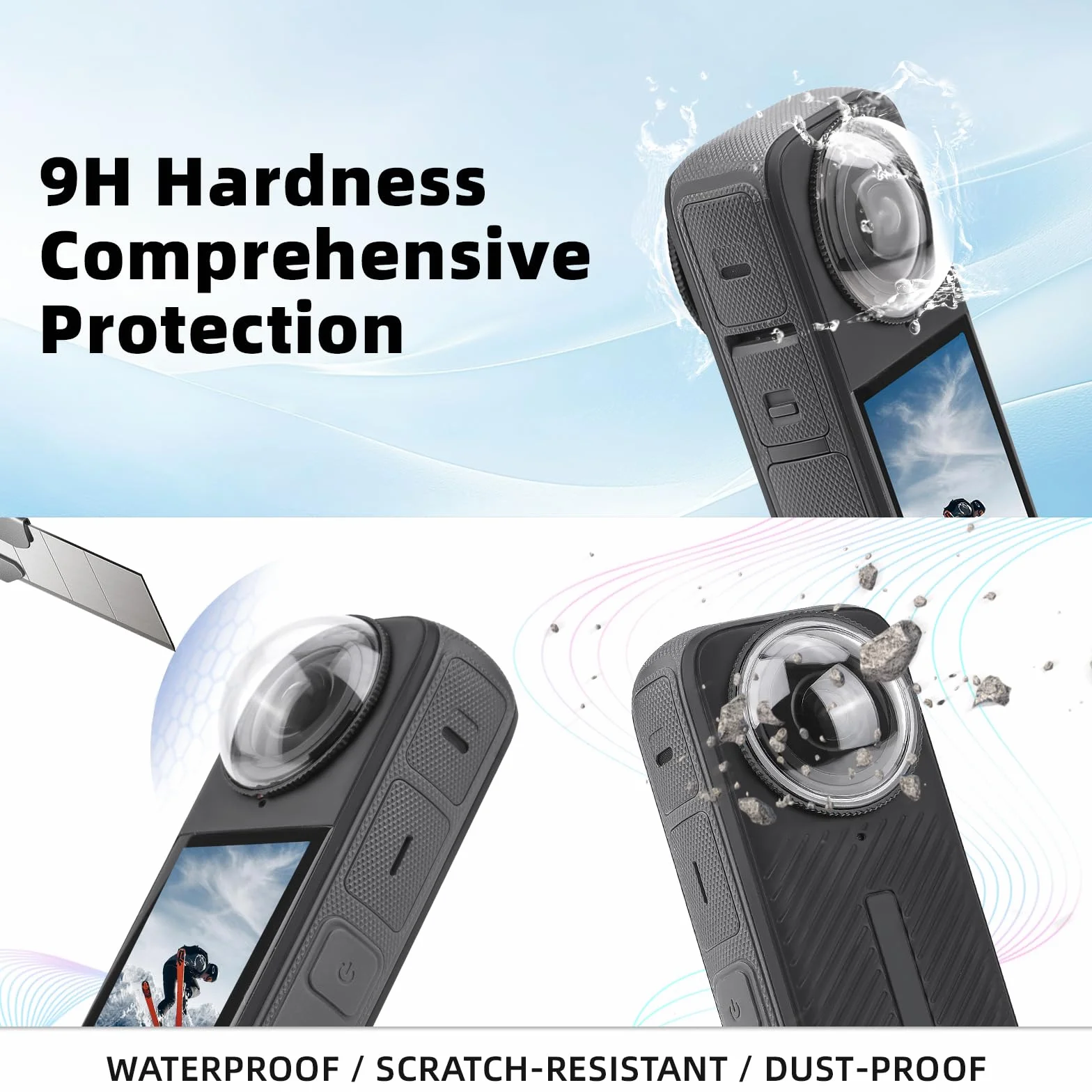 X4 Premium Lens Guard per Insta360 X4, alta trasparenza vetro temperato protezione lente per fotocamera Insta 360 X4 accessori antigraffio