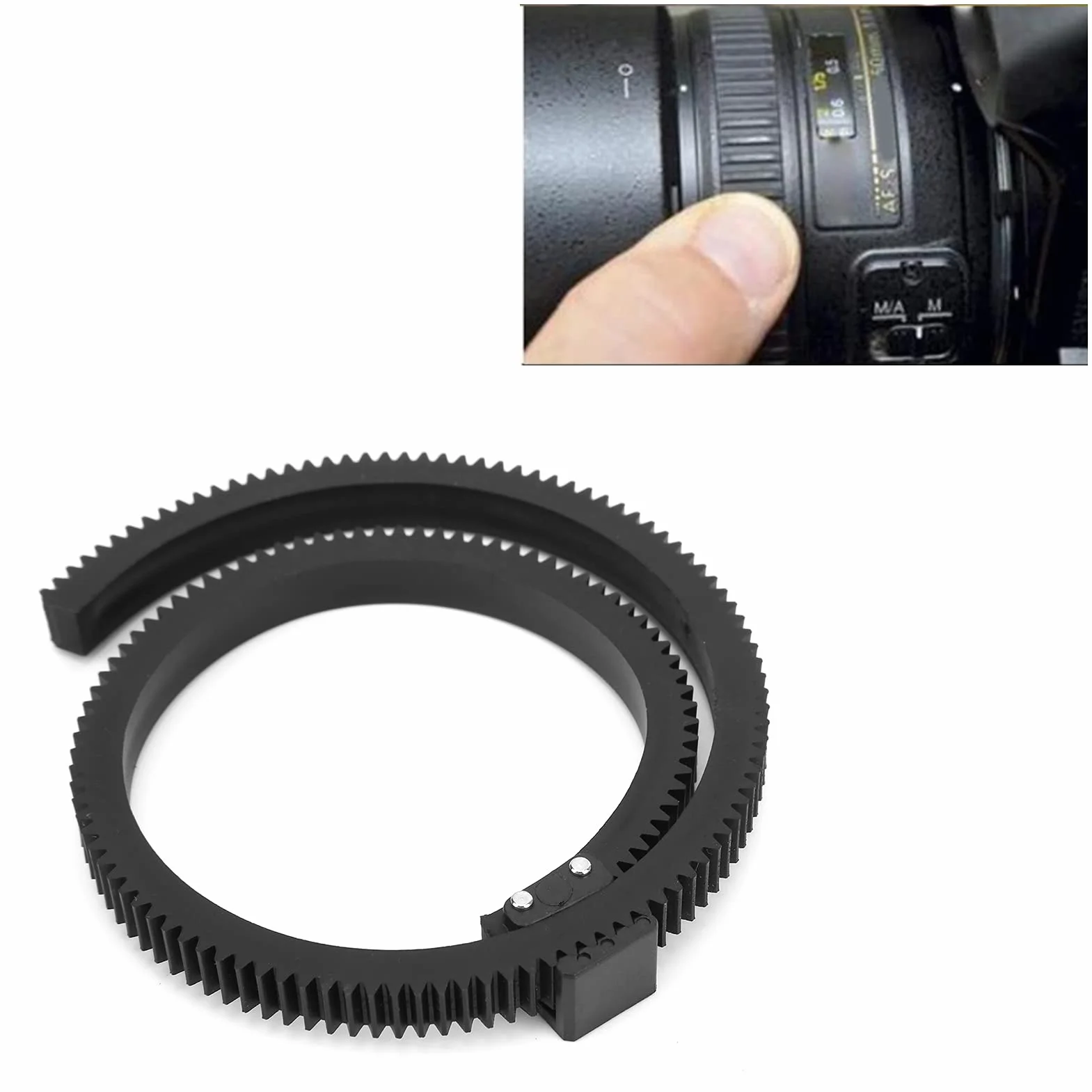 92mmL'obiettivo Segui L'anello di Messa a Fuoco Anello di Ingranaggio dello Zoom Len Gear Ring Follow Focus Anello Flessibile della Cinghia Dell'ingranaggio Cintura Regolabile Follow Focus