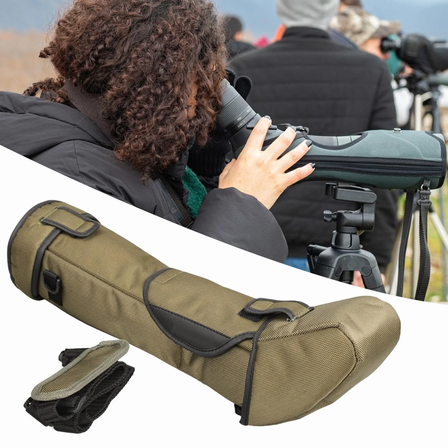 Custodia per telescopio, borsa per telescopio, Custodia per telescopio antiurto, Custodia multiuso per telescopio in nylon con tracolla regolabile