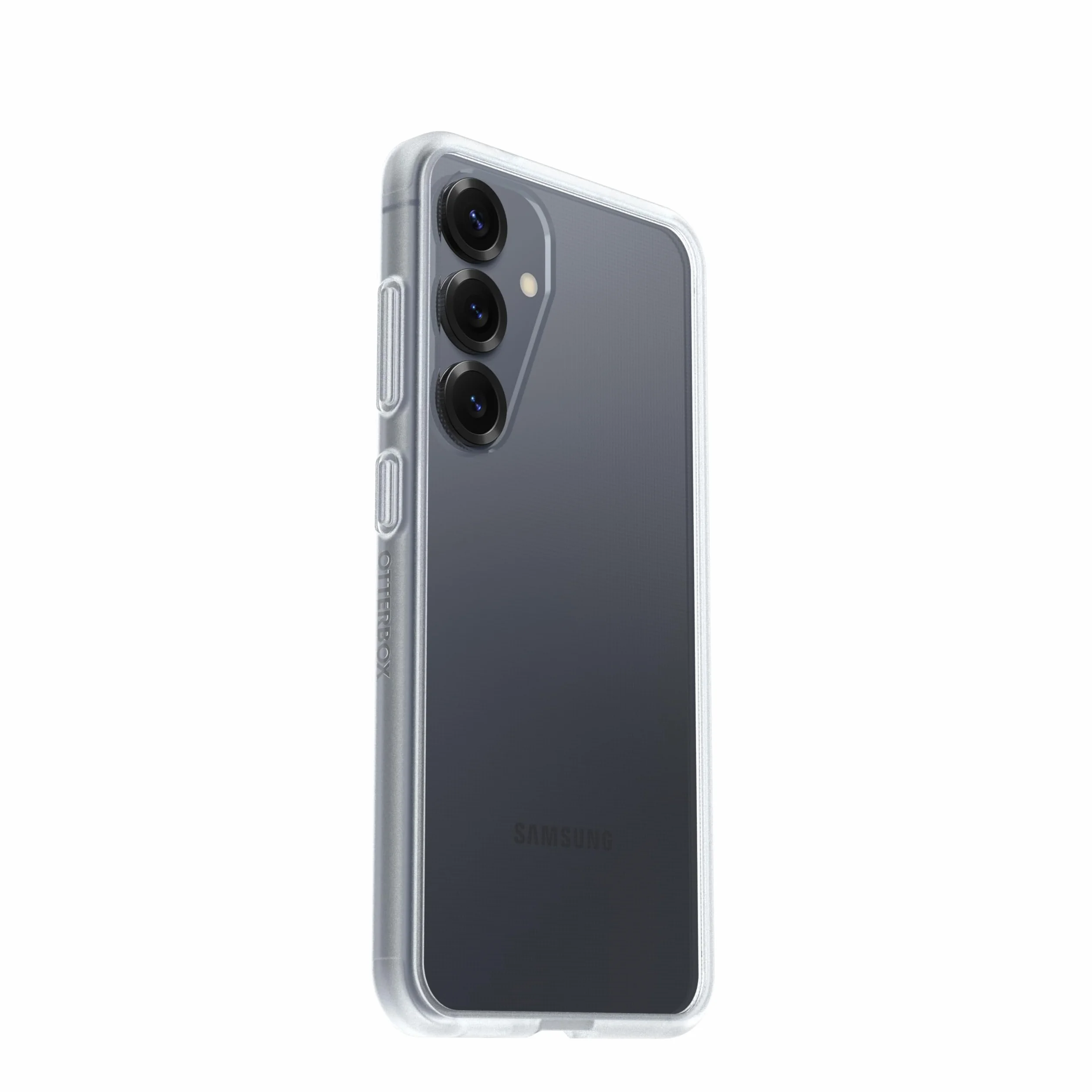 Cover per Samsung Galaxy S25 OtterBox React Series, resistente a shock e cadute fino, cover ultrasottile, testata a norme MIL-STD 810G, Trasparente