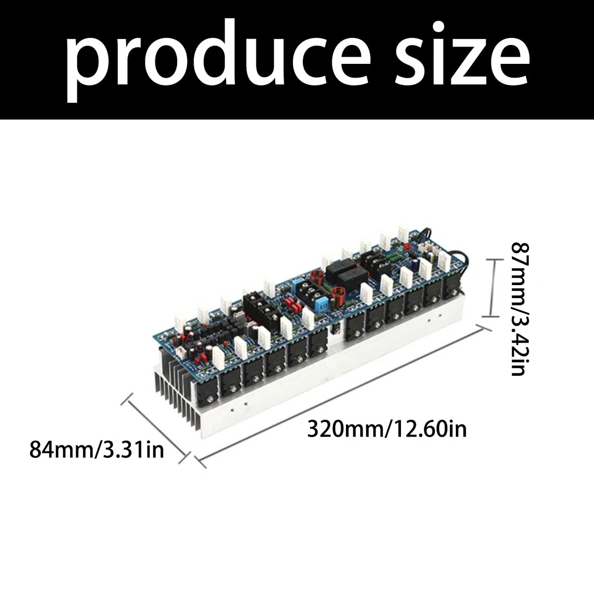 1000W+1000W Digital Sound Power Amplificatore Board Doppio Canale Stereo Potenza Subwoofer Board per Stage Home Theater Bass Amplifier