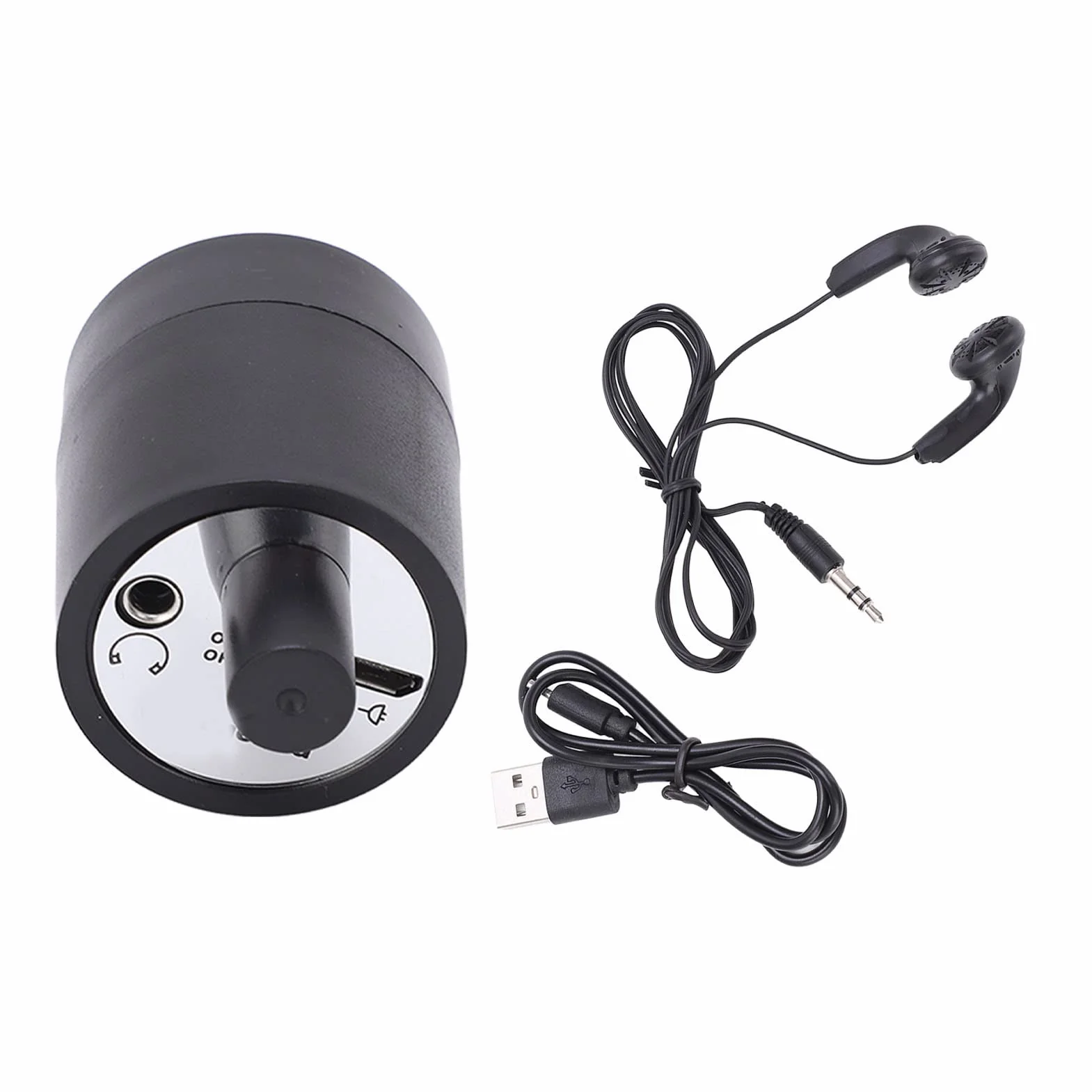 Amplificatore Suoni Parete, Audio Dispositivo di Ascolto Auricolare Migliorato con Microfono Amplificato per Voce Attraverso Pareti E Porte Strumento L'ascolto Multiplo Test Perdite d'Acqua Gas