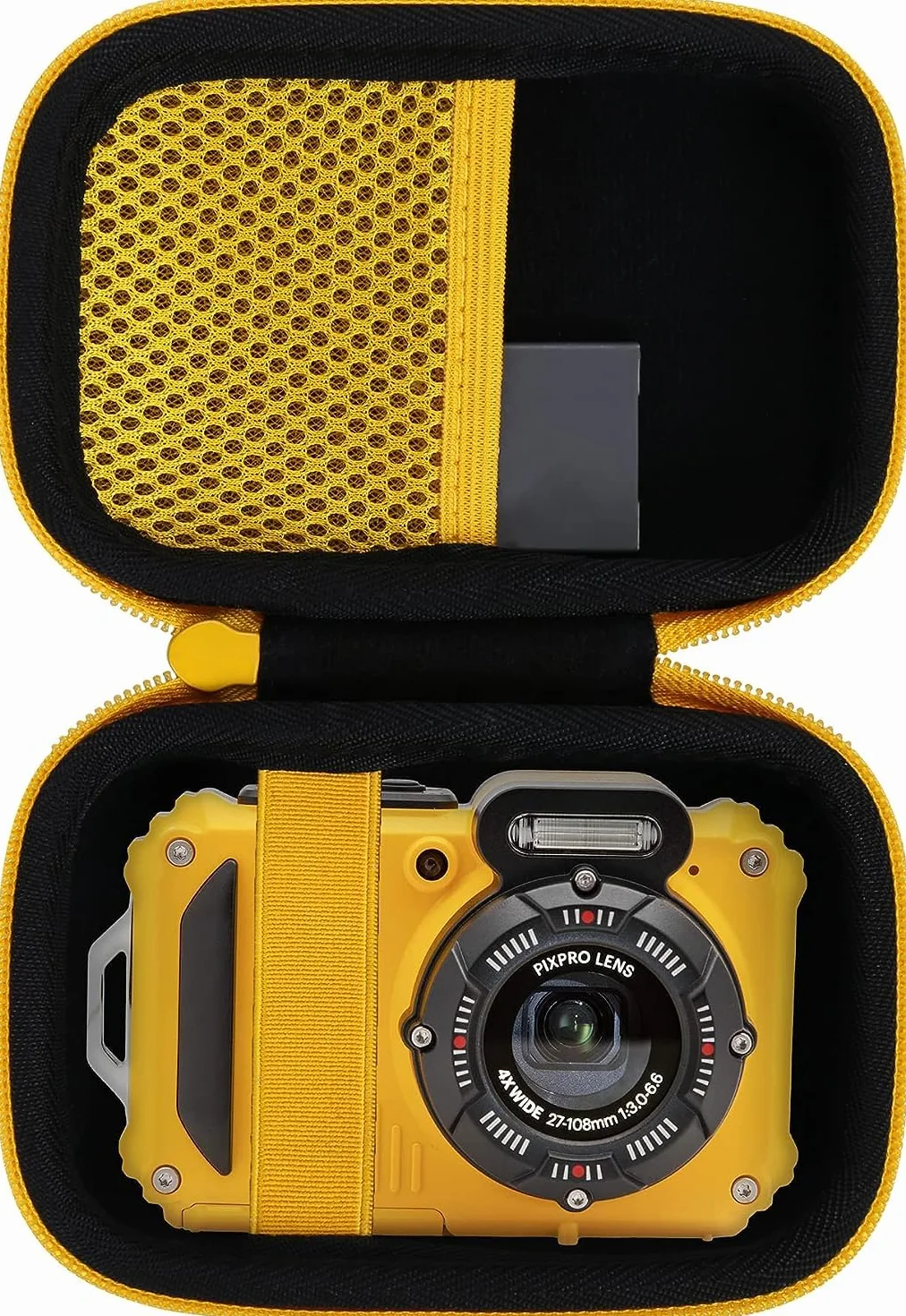Aenllosi Custodia Rigida da Viaggio Compatibile con la Kodak PIXPRO WPZ2 Fotocamera Digitale, Custodia Protettiva per Kodak Fotocamera Compatta(Giallo, Solo Custodia)