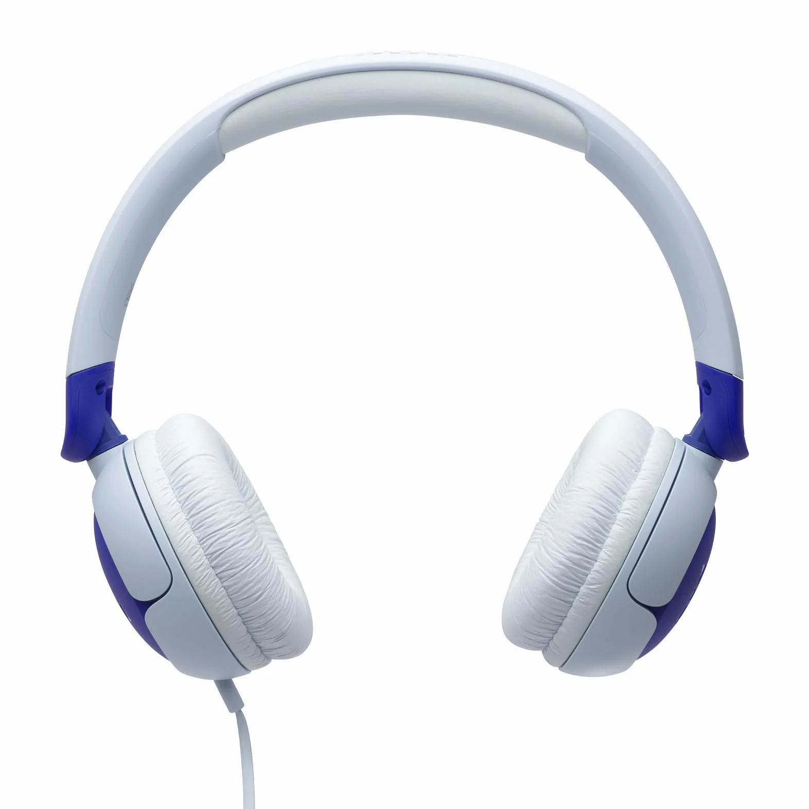 JBL Junior 320 Cuffie On-Ear con Filo per Bambini, Microfono Integrato, Safe Sound, Limitatore del Volume, Cuscinetti Morbidi e Spessi 12 mm, Set Adesivi, Design Portatile Pieghevole, Blu