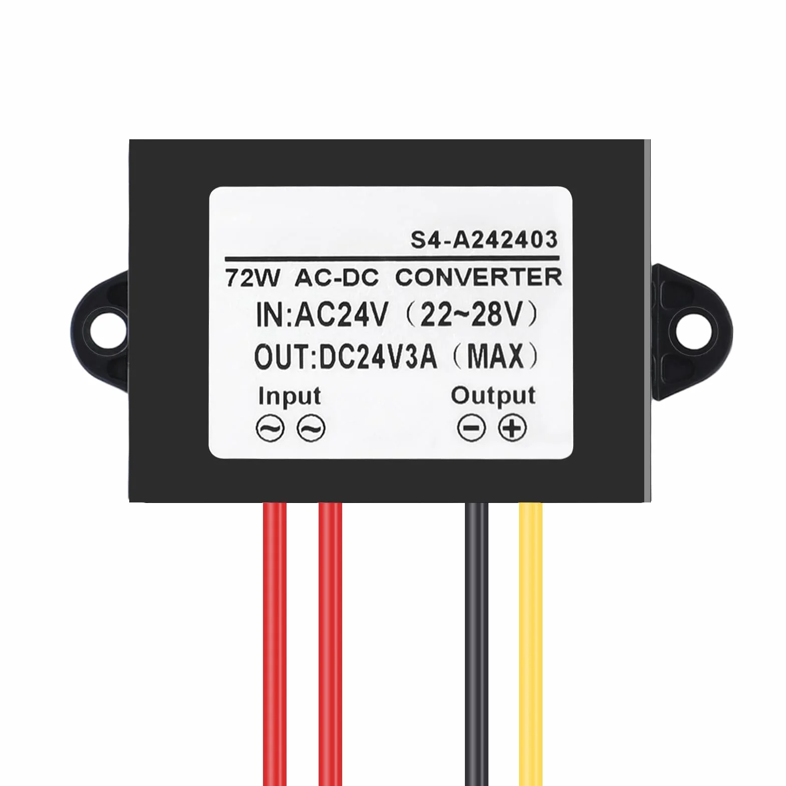 Convertitore di alimentazione 3A,Convertitore AC-DC AC 24V al convertitore DC 24V,Convertitore di potenza del regolatore di tensione 3A,Adattatore convertitore di tensione