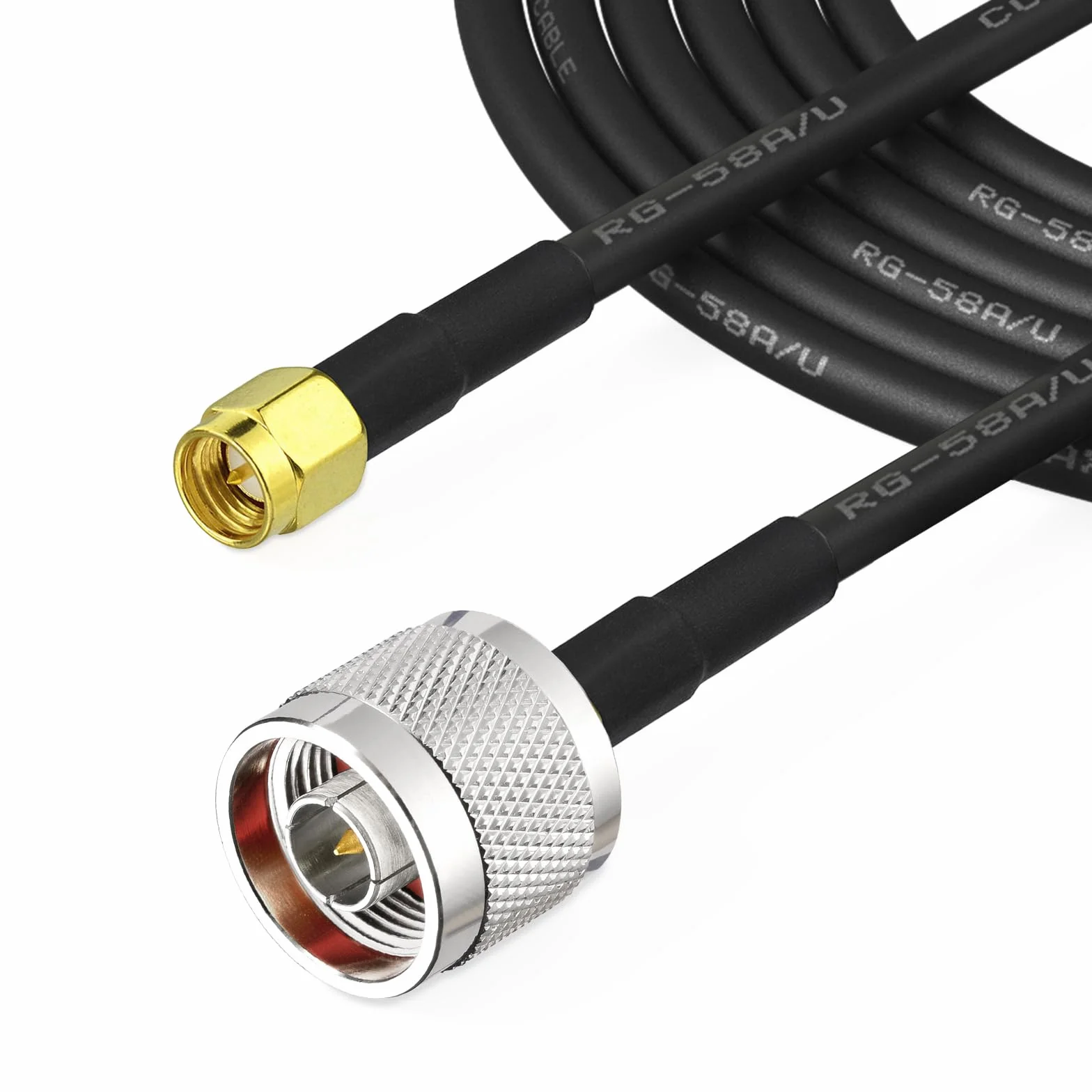 Superbat Cavo RG58 SMA N 5m N Maschio verso Maschio 50Ohm Estensione Antenna a Bassa Perdita per Antenne WiFi e Rete senza Fili 3G 4G LTE