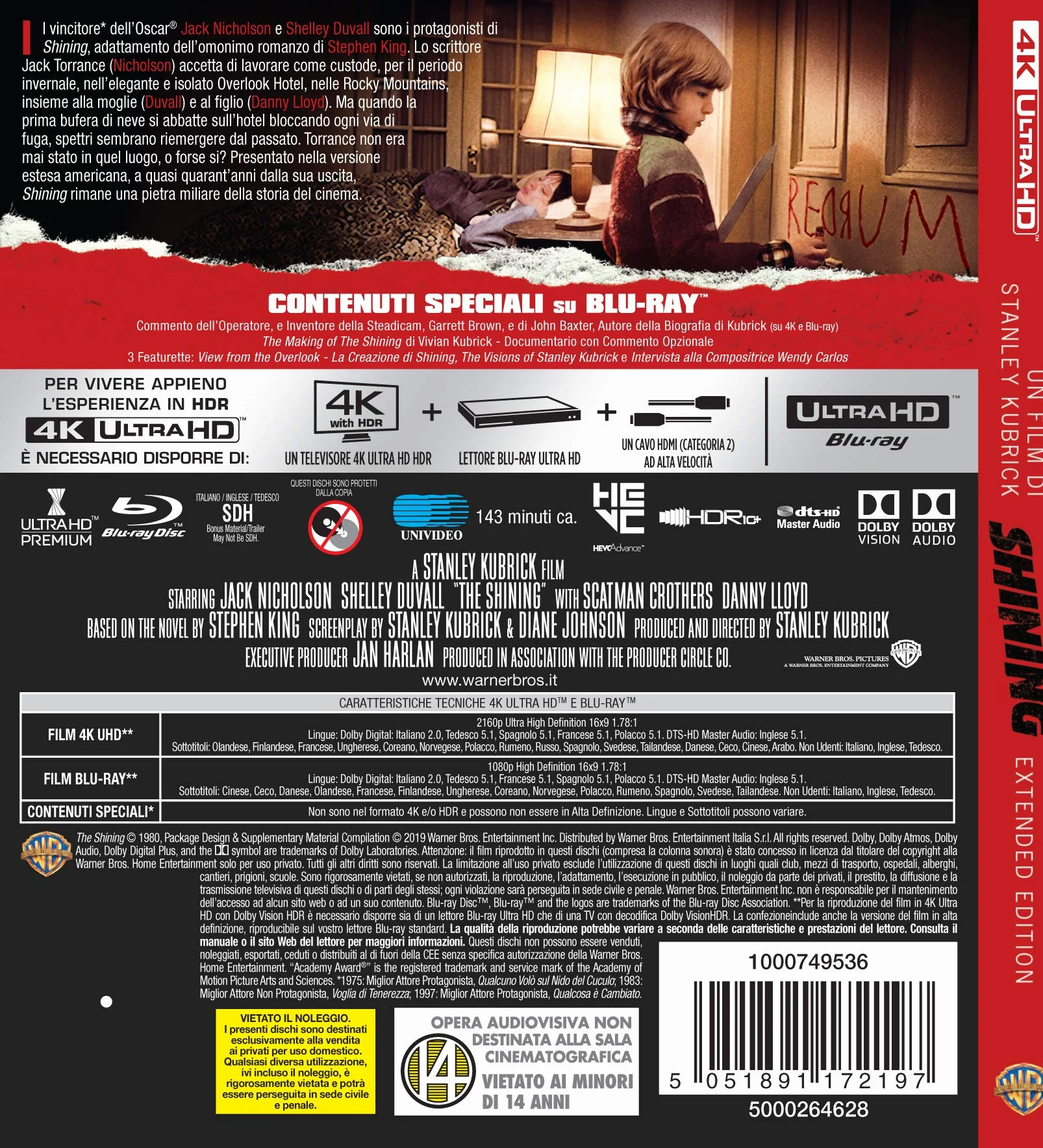Shining Extended Edition 2 Blu Ray